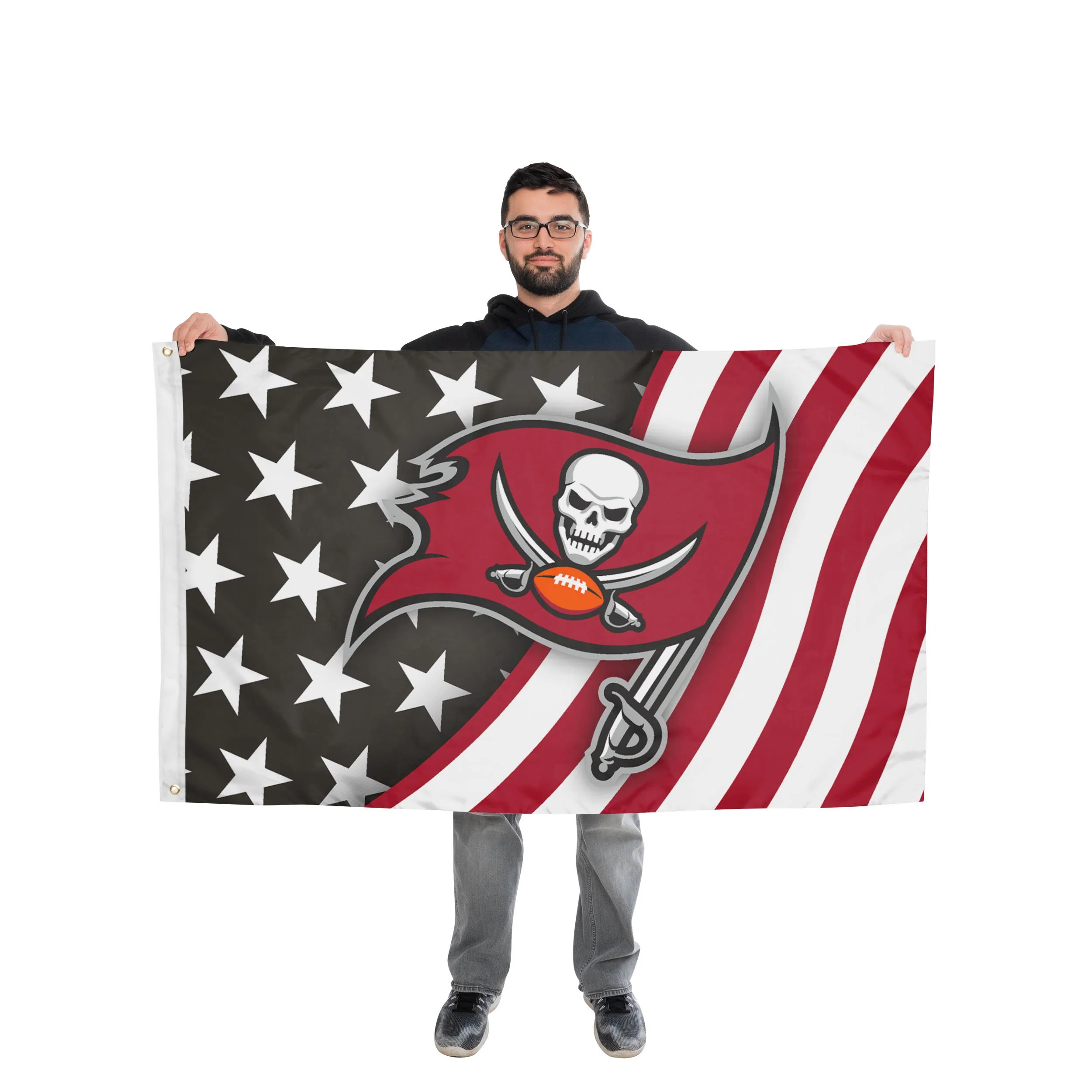 Tampa Bay Buccaneers NFL Americana Horizontal Flag - Image 2