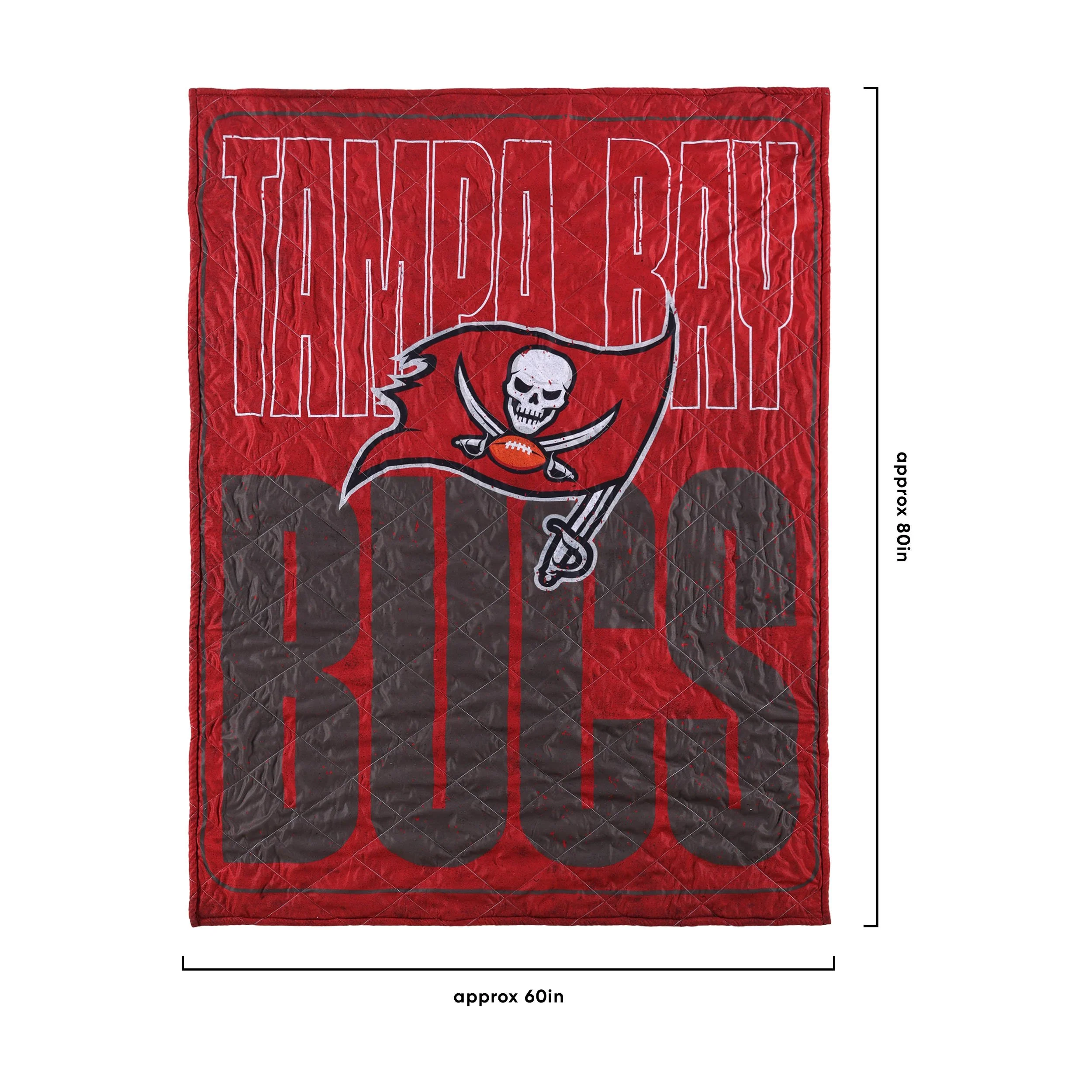 Tampa Bay Buccaneers NFL Big Game Sherpa Lined Throw Blanket - Image 3
