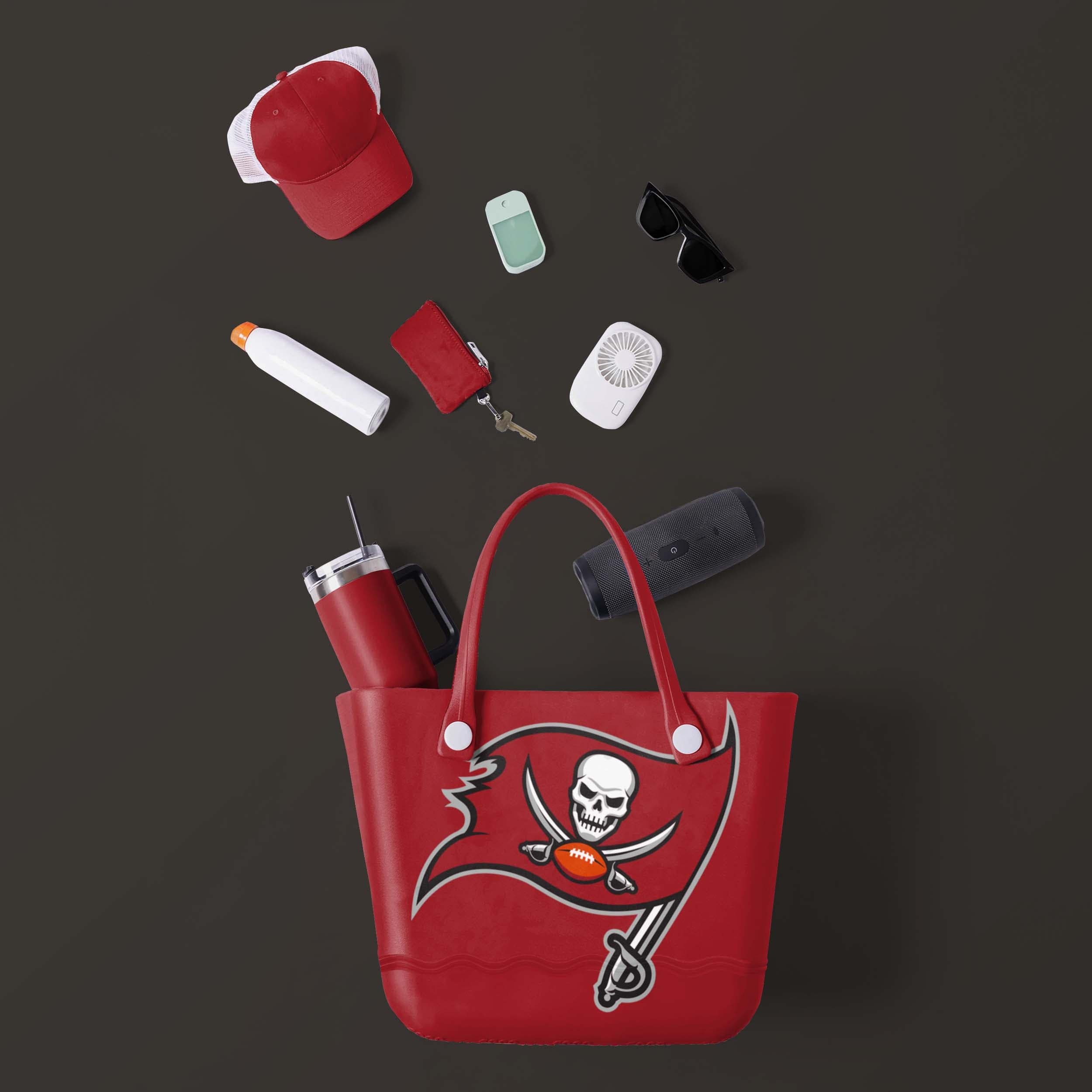 Tampa Bay Buccaneers NFL Big Logo Tailgate Tote Bag - Image 2