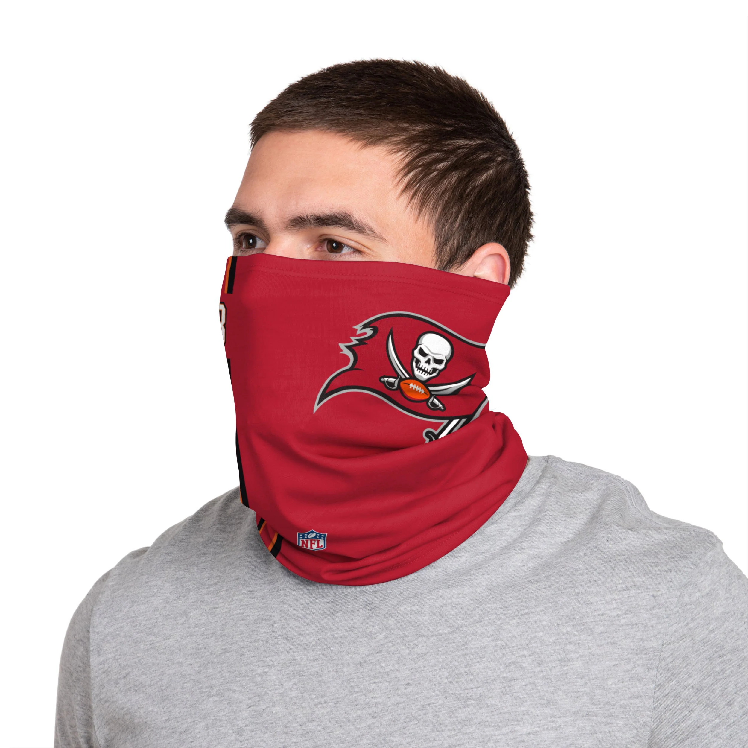 Tampa Bay Buccaneers NFL Bradley Pinion On-Field Sideline Logo Gaiter Scarf - Image 2