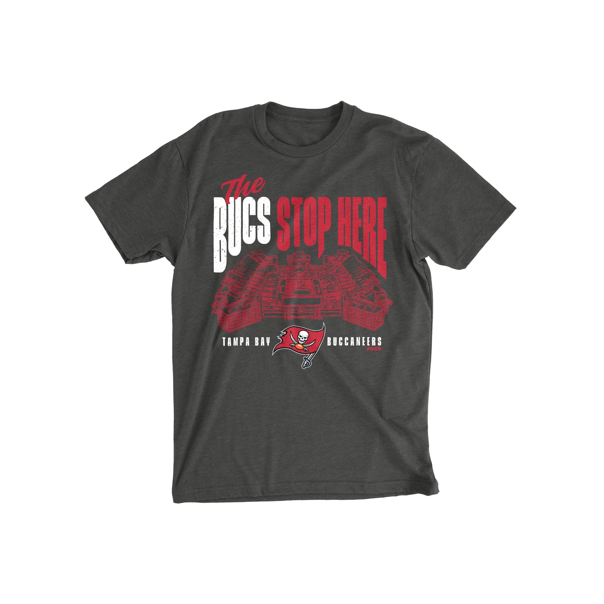 Tampa Bay Buccaneers NFL Bucs Stop Here T-Shirt - Image 2