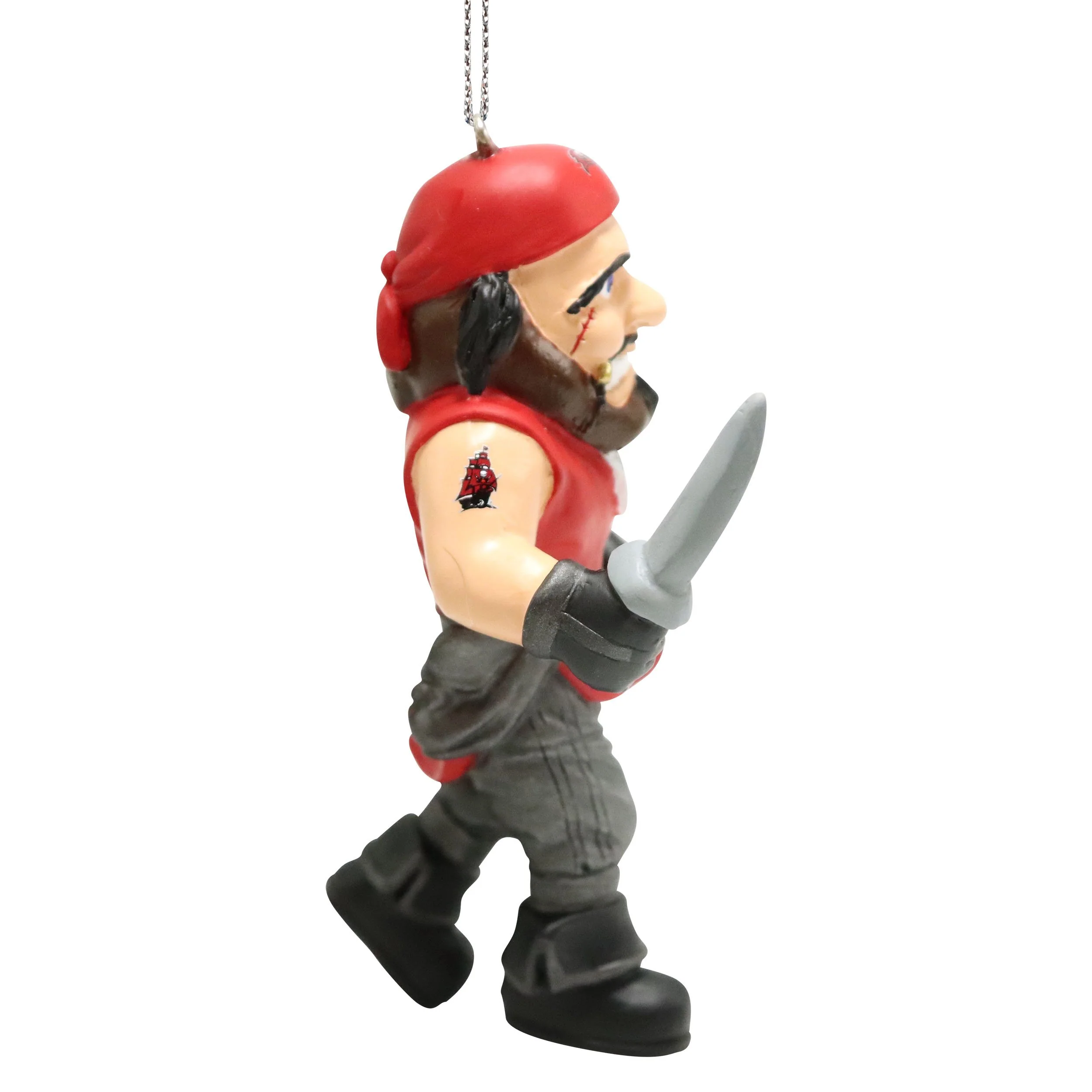 Tampa Bay Buccaneers NFL Captain Fear Super Bowl LV Champions Mascot Ornament - Image 2