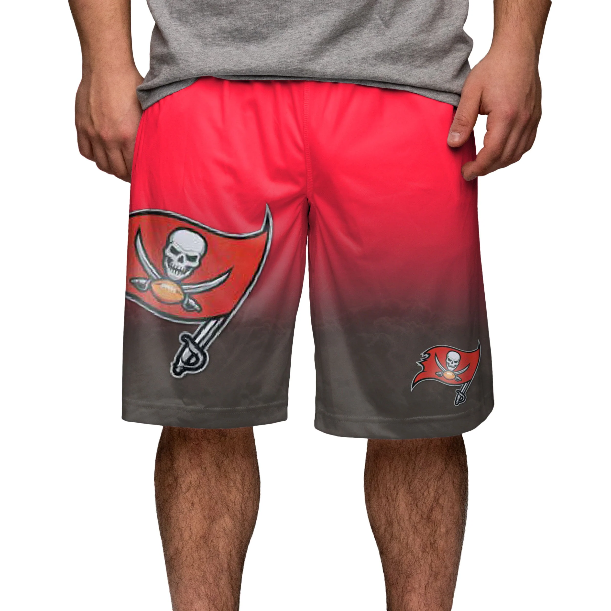 Tampa Bay Buccaneers NFL Gradient Big Logo Training Shorts - Image 2