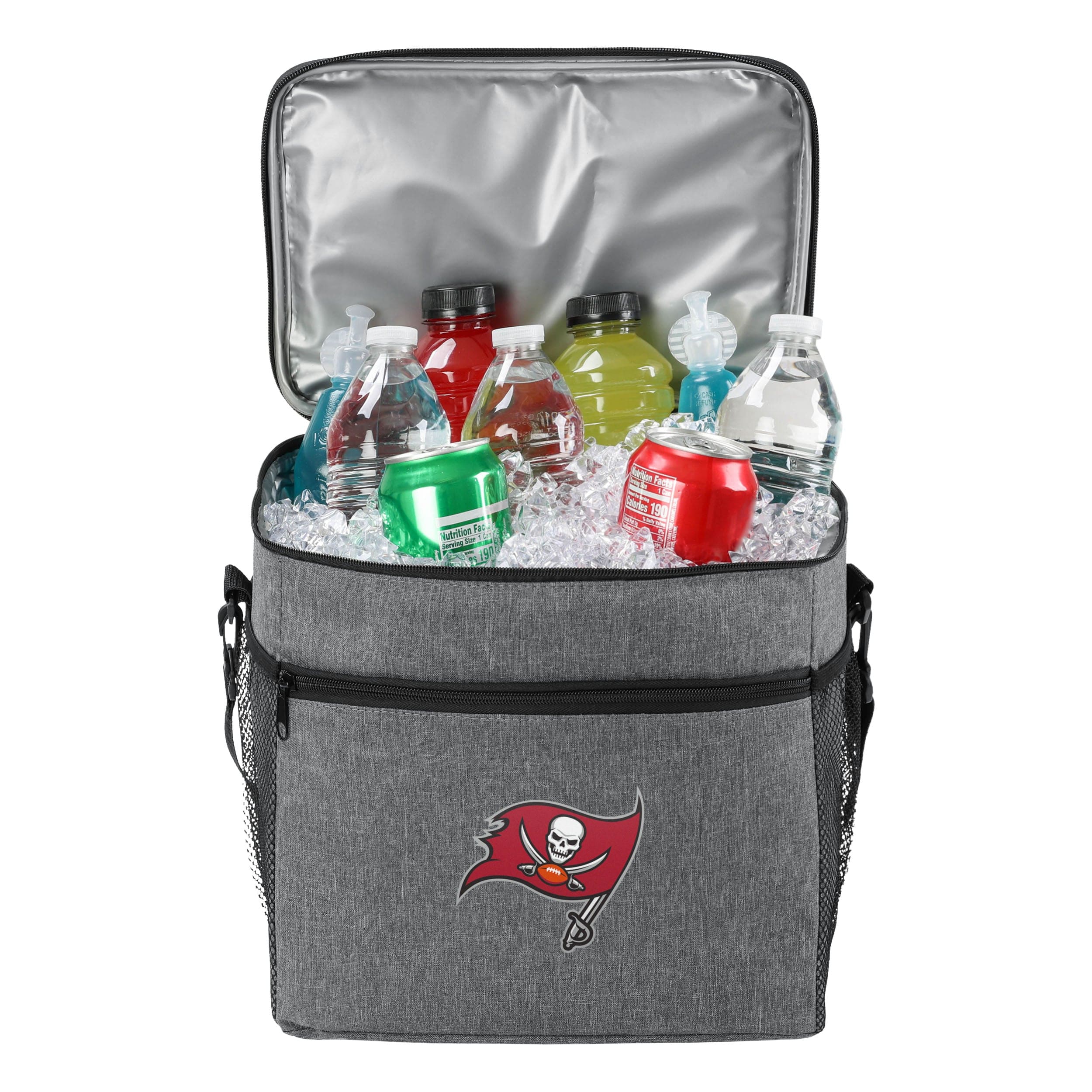 Tampa Bay Buccaneers NFL Heather Grey Tailgate 24 Pack Cooler - Image 3