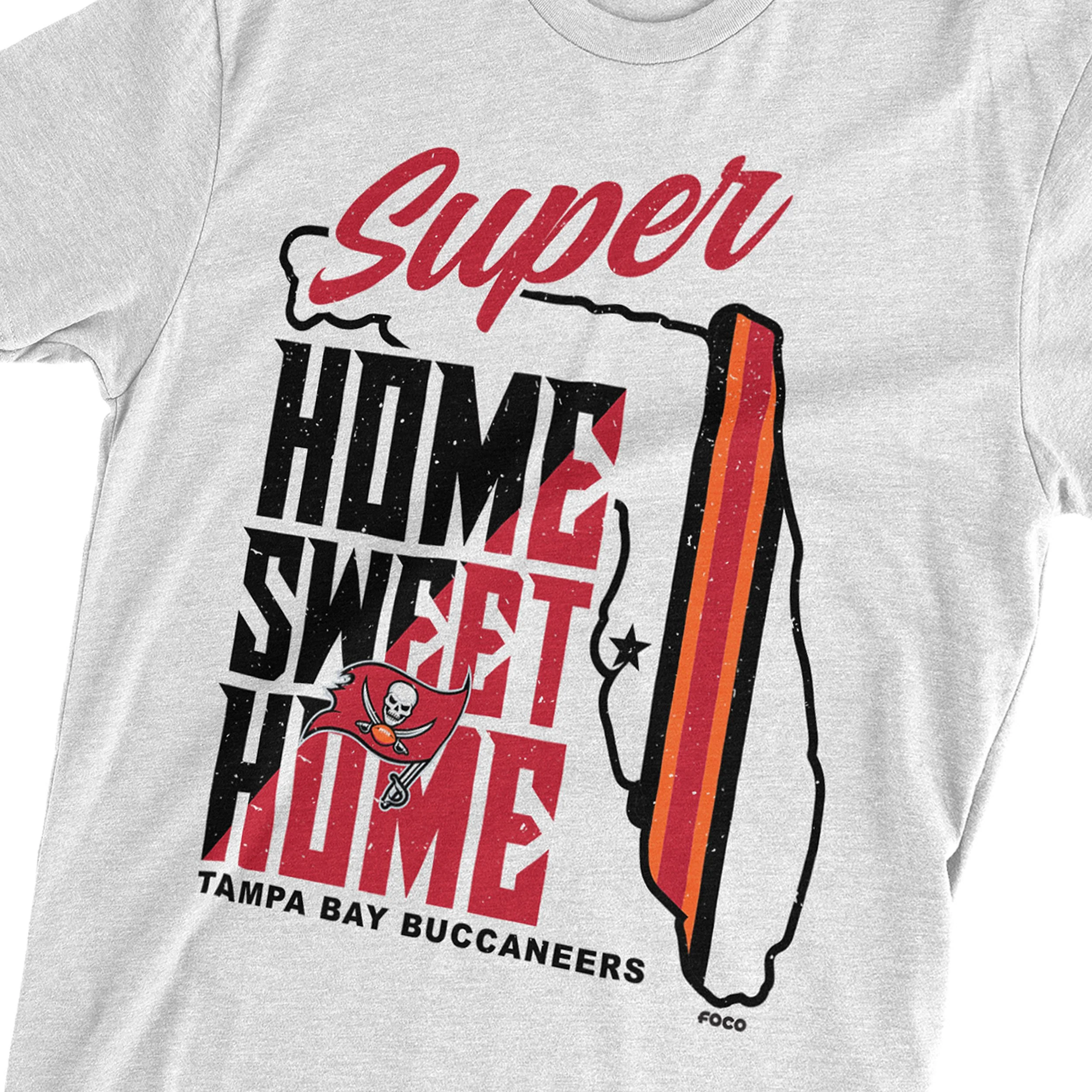 Tampa Bay Buccaneers NFL Home Sweet Home T-Shirt - Image 3