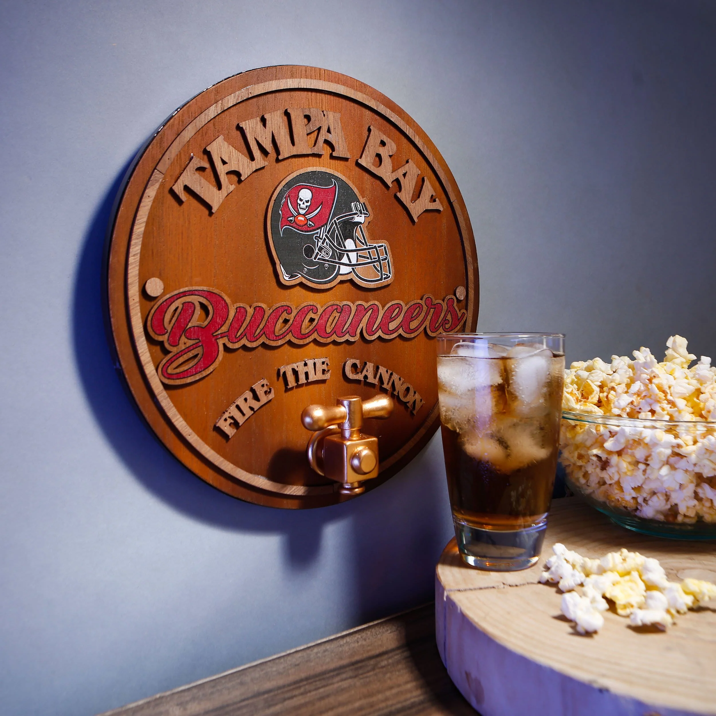 Tampa Bay Buccaneers NFL Keg Tap Sign - Image 3