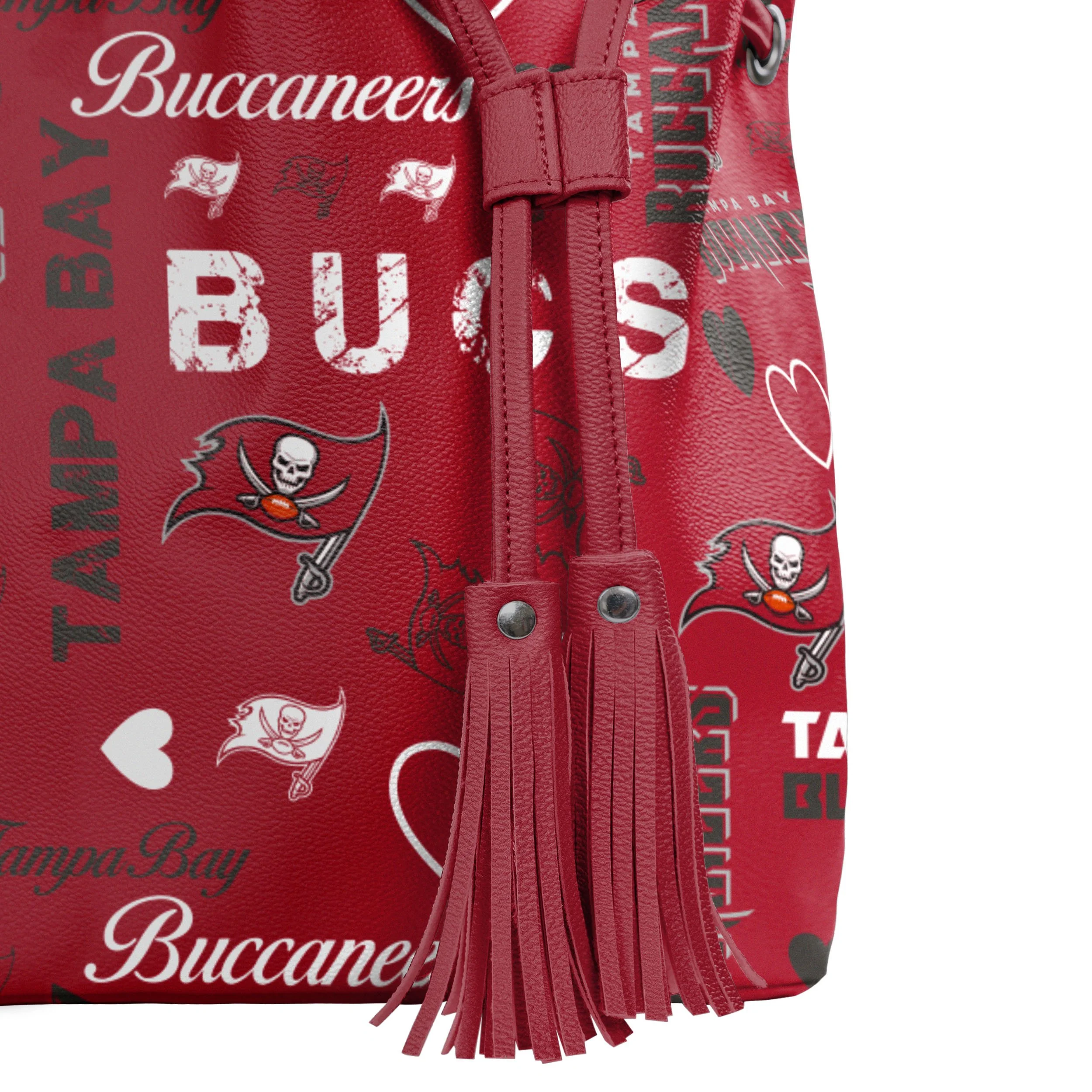 Tampa Bay Buccaneers NFL Logo Love Cinch Purse - Image 4