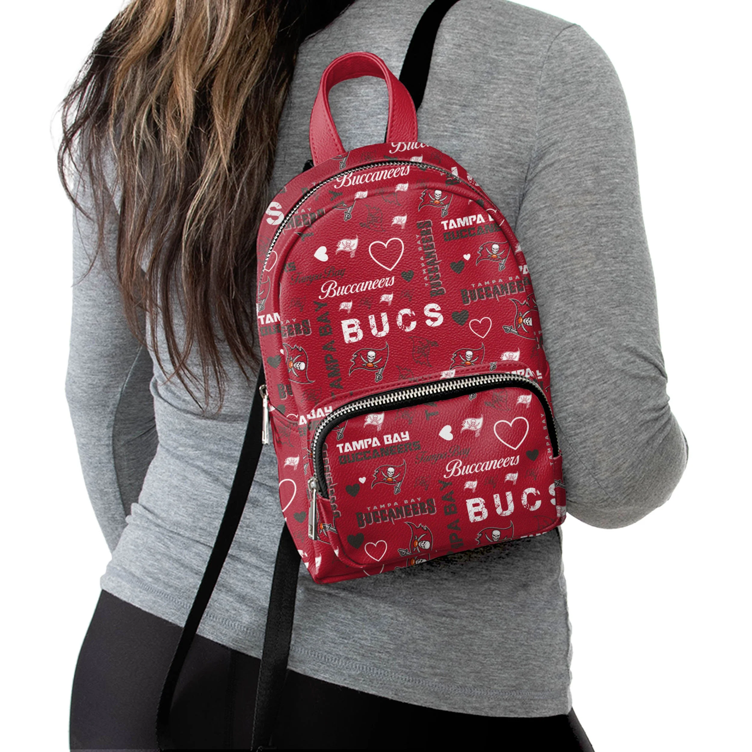Tampa Bay Buccaneers NFL Logo Love Mini Backpack - Image 2