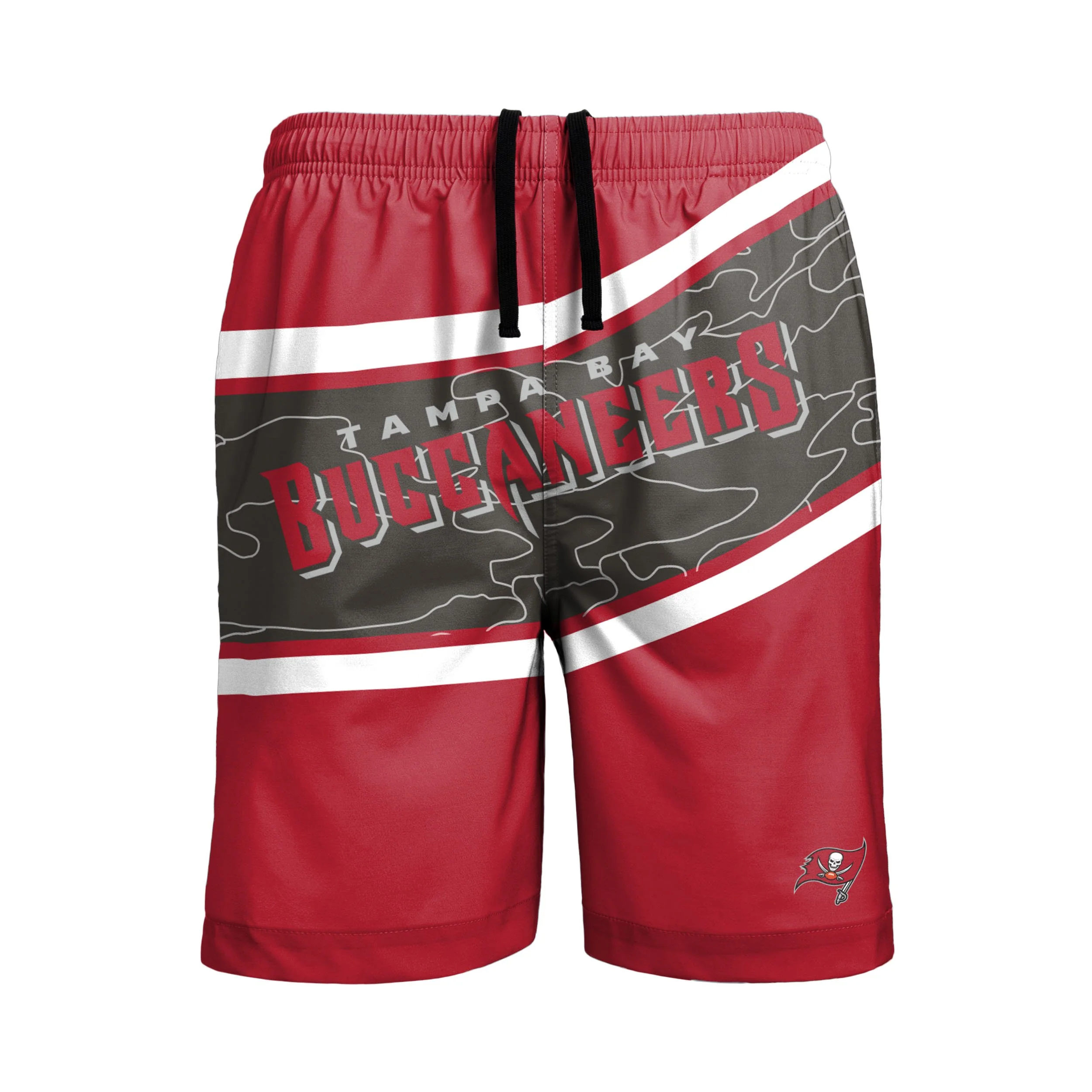 Tampa Bay Buccaneers NFL Mens Big Wordmark Swimming Trunks