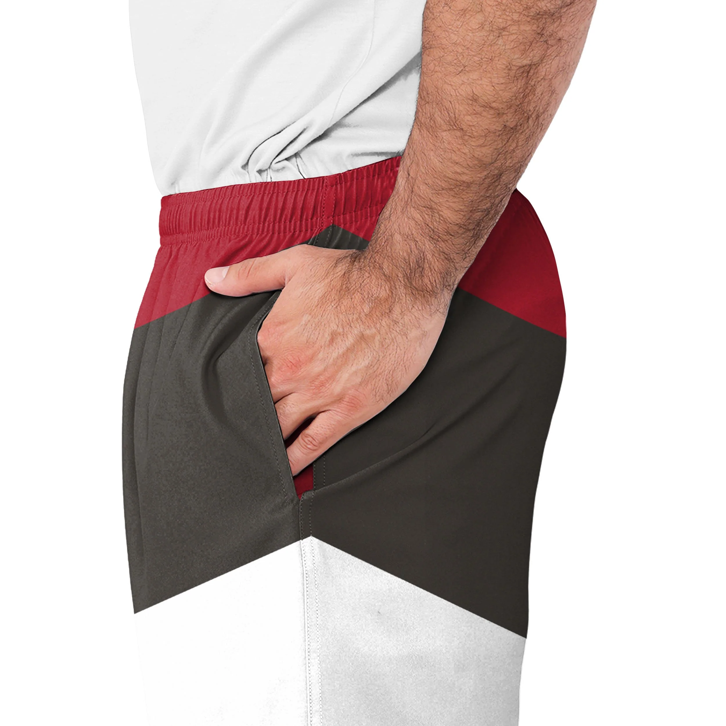 Tampa Bay Buccaneers NFL Mens Colorblock Double Down Liner Training Shorts - Image 5