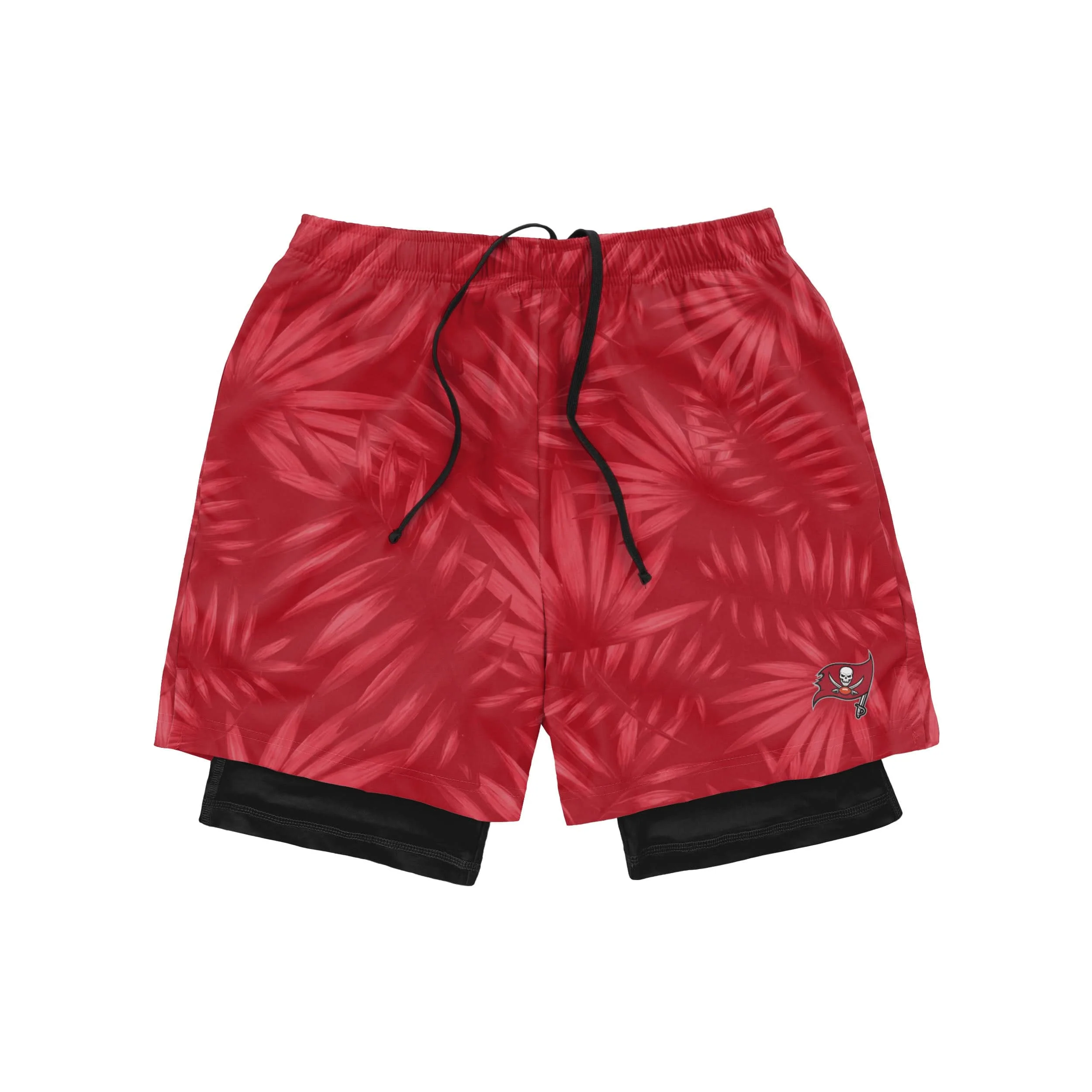 Tampa Bay Buccaneers NFL Mens Floral Black Liner Shorts - Image 4