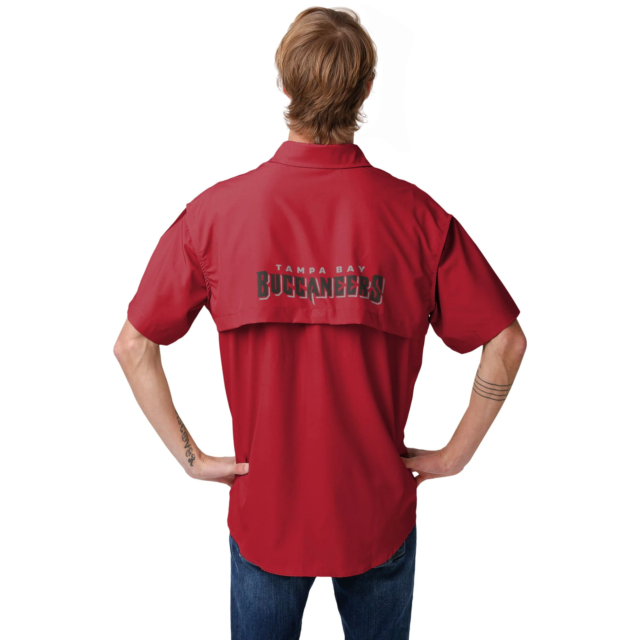 Tampa Bay Buccaneers NFL Mens Gone Fishing Shirt - Image 4