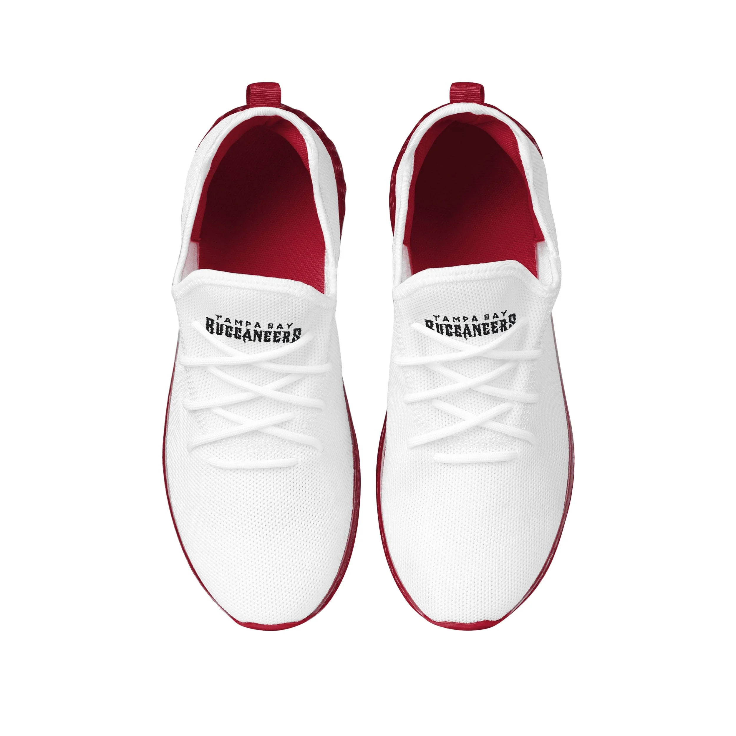 Tampa Bay Buccaneers NFL Mens Gradient Midsole White Sneakers - Image 4