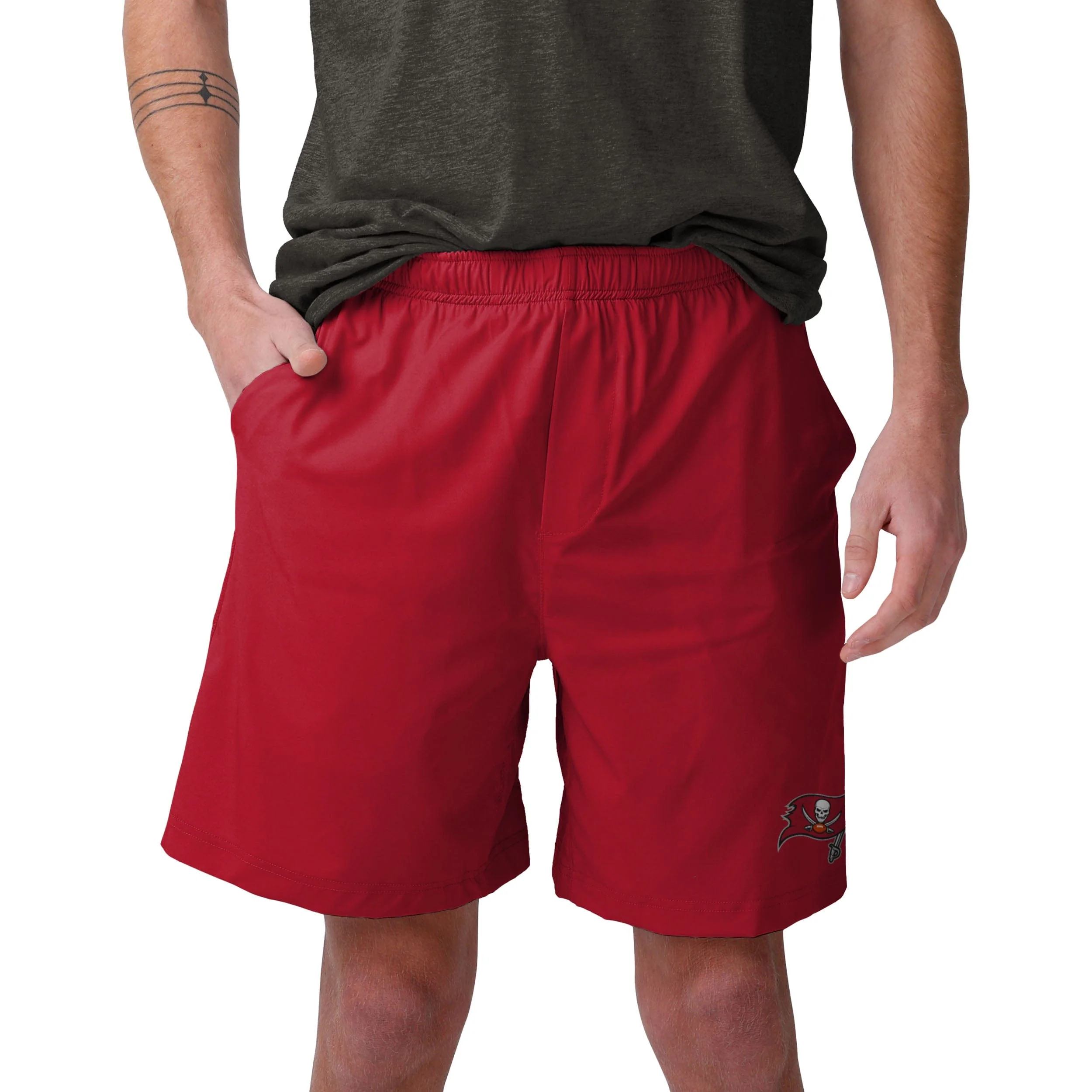 Tampa Bay Buccaneers NFL Mens Solid Woven Shorts - Image 2