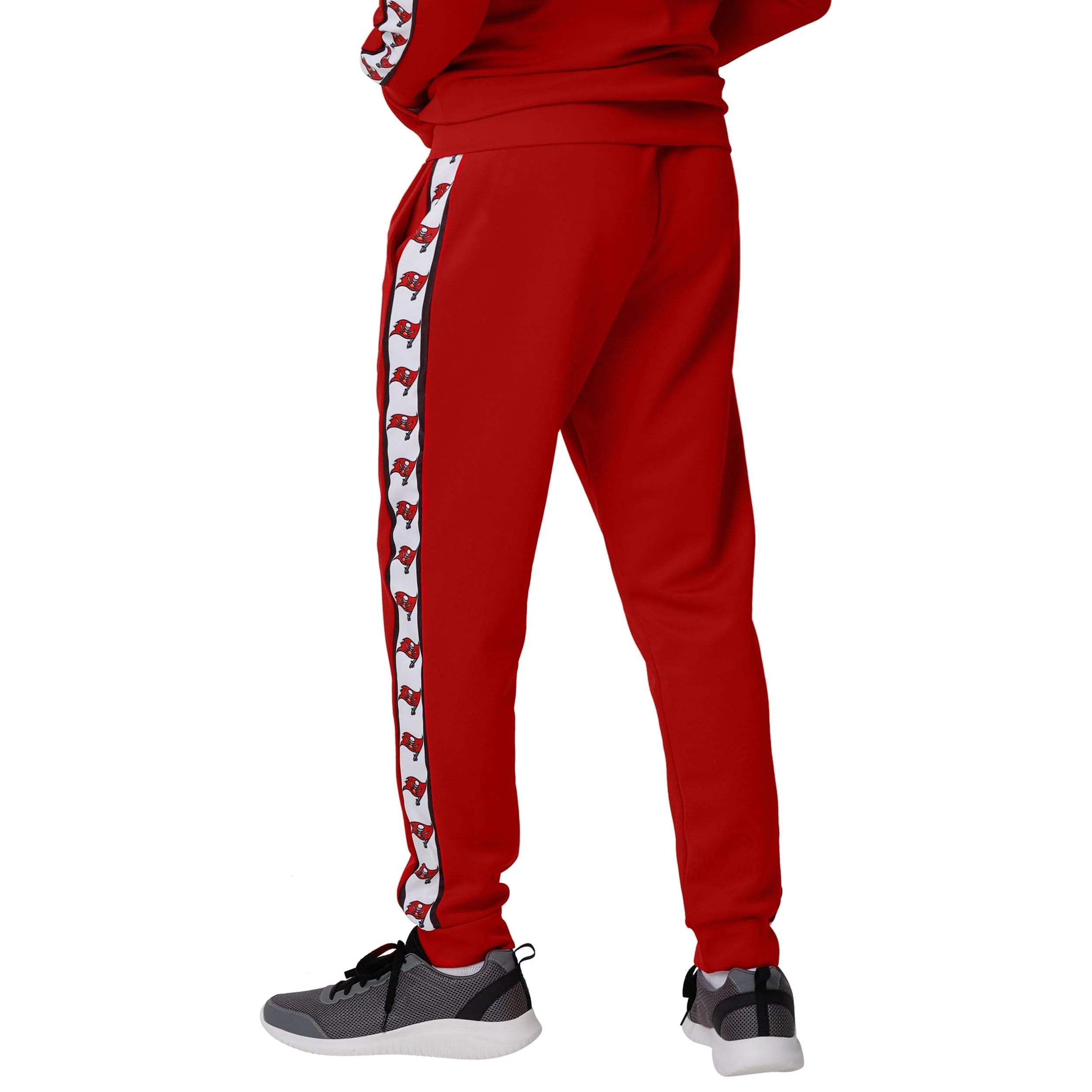 Tampa Bay Buccaneers NFL Mens Stripe Logo Track Pants - Image 2