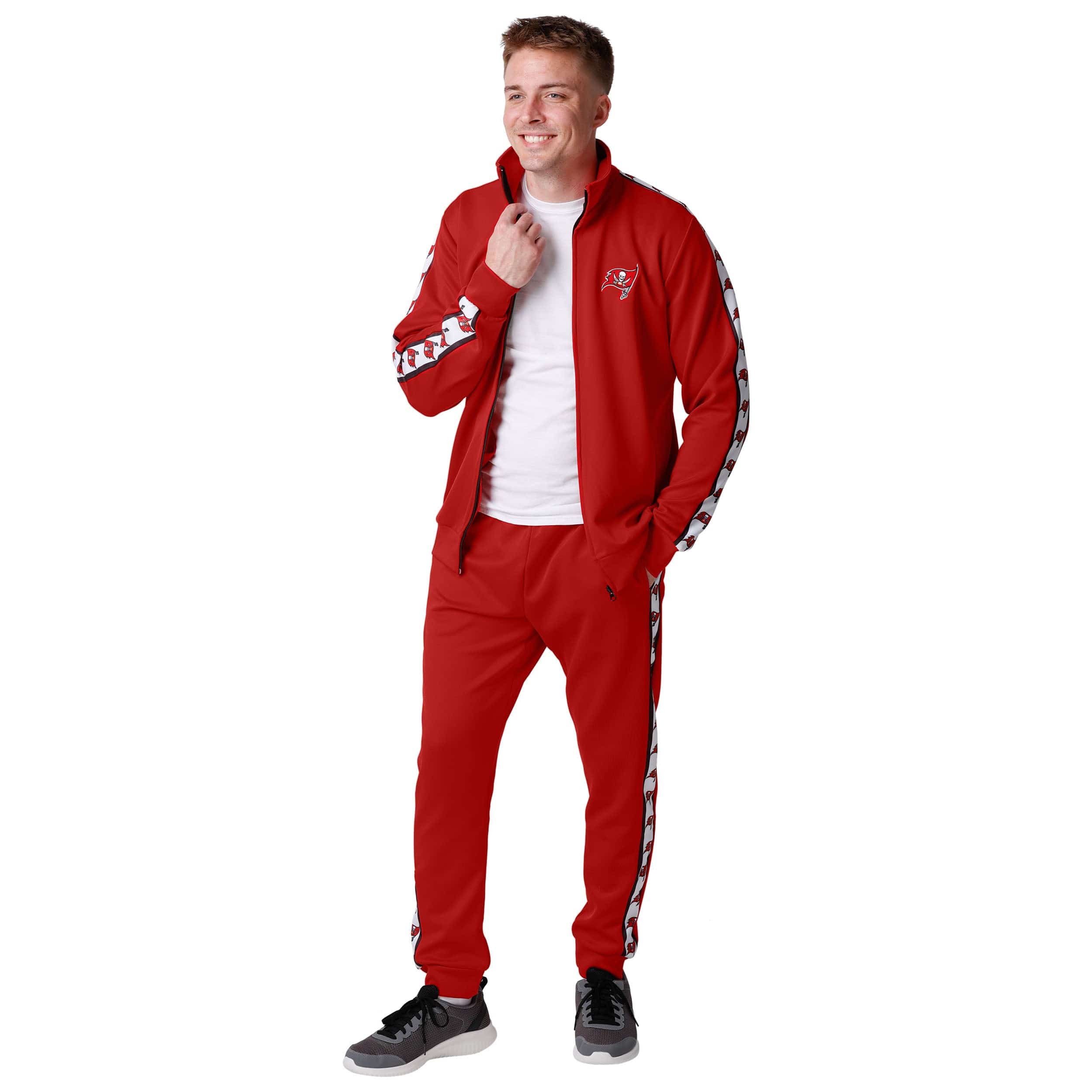 Tampa Bay Buccaneers NFL Mens Stripe Logo Track Pants - Image 5