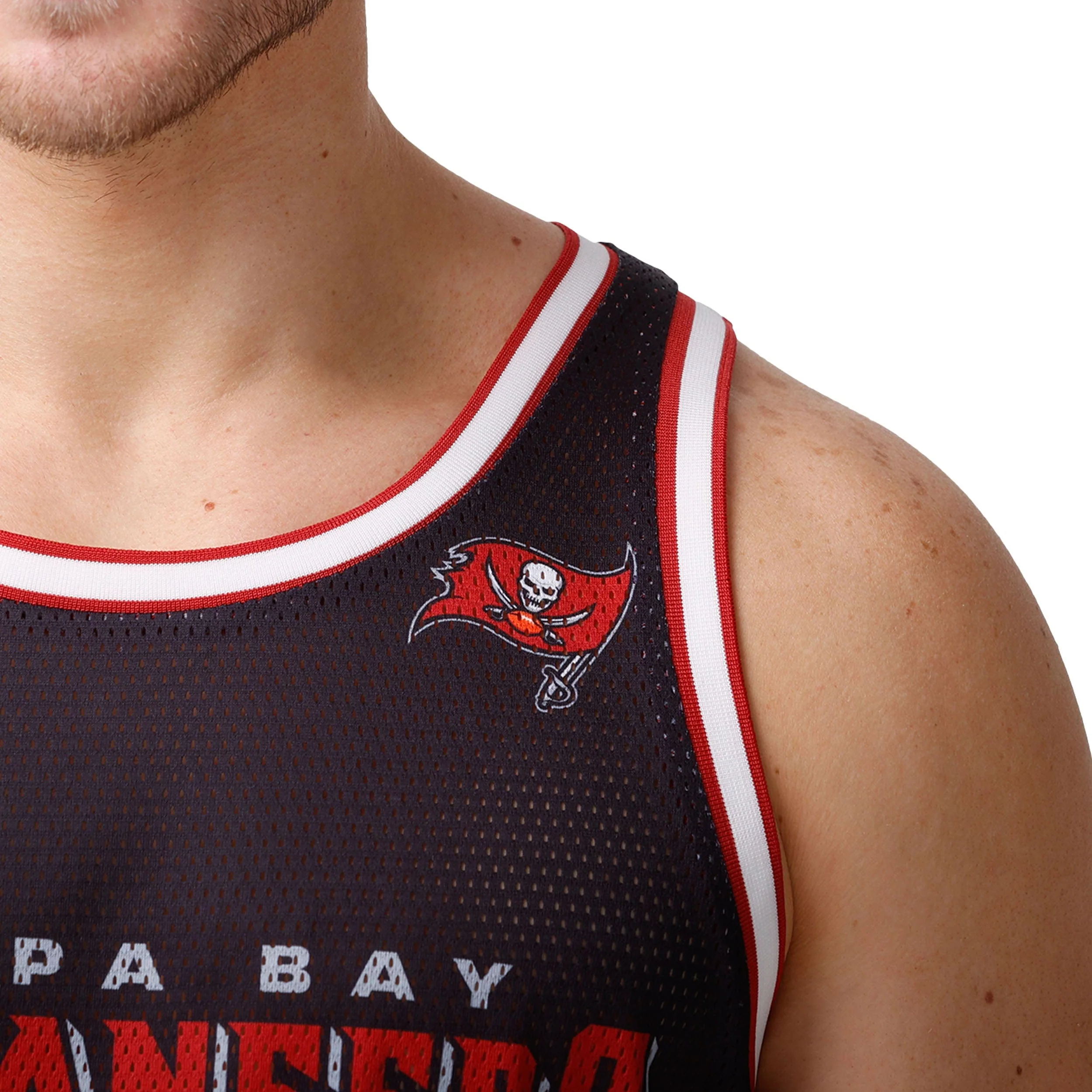 Tampa Bay Buccaneers NFL Mens Sunset Sleeveless Top - Image 3