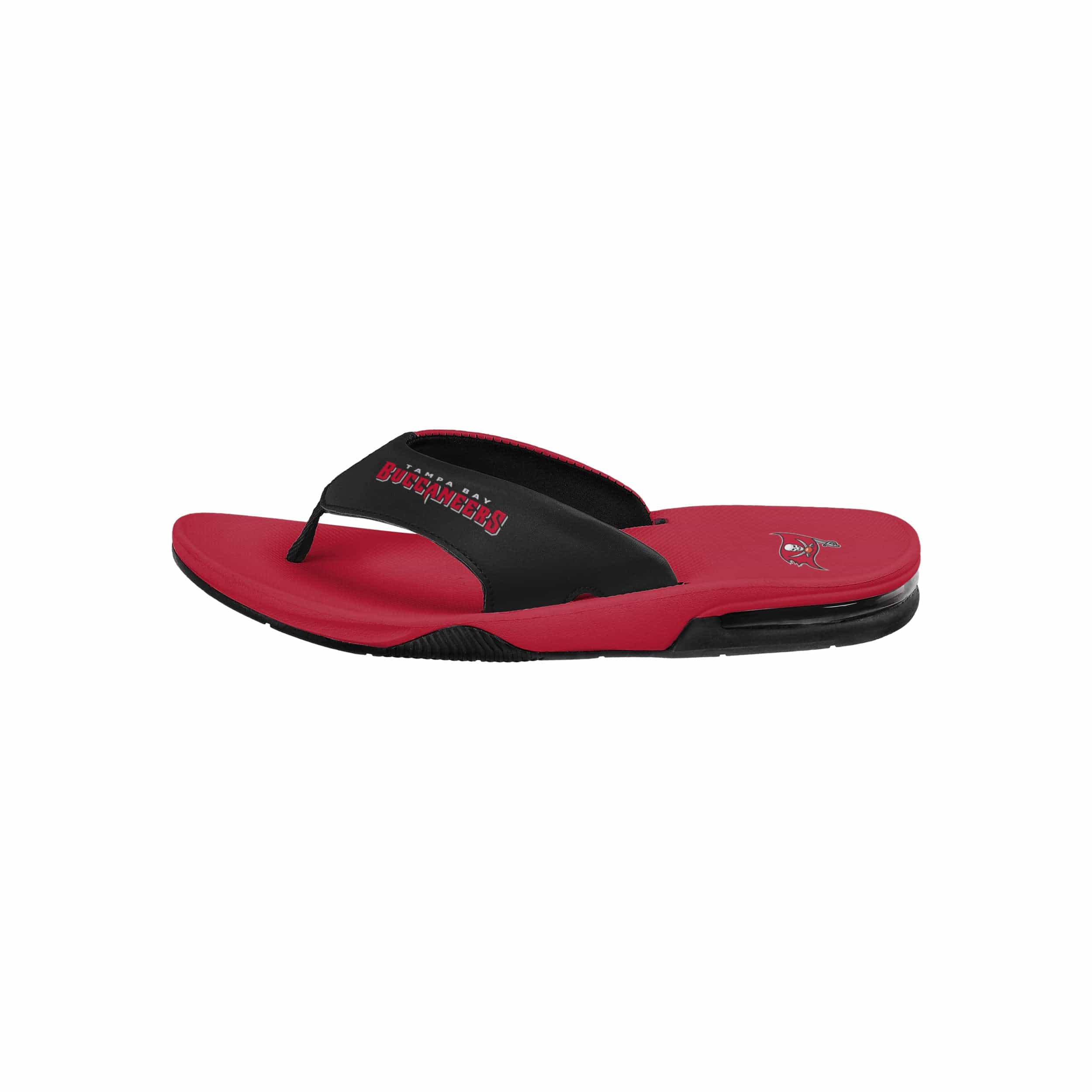 Tampa Bay Buccaneers NFL Mens Team Color Contour Flip Flops - Image 5