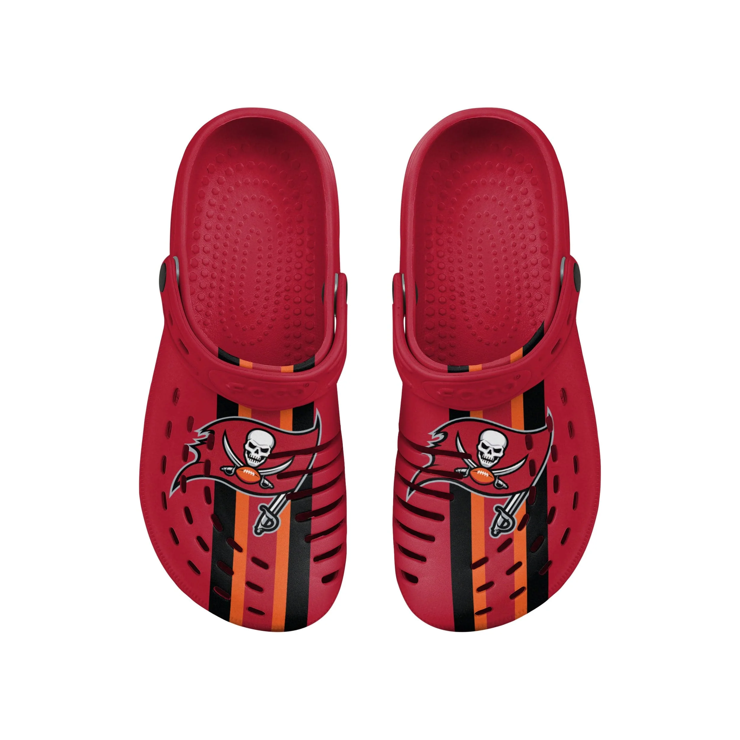 Tampa Bay Buccaneers NFL Mens Team Stripe Clog With Strap - Image 4