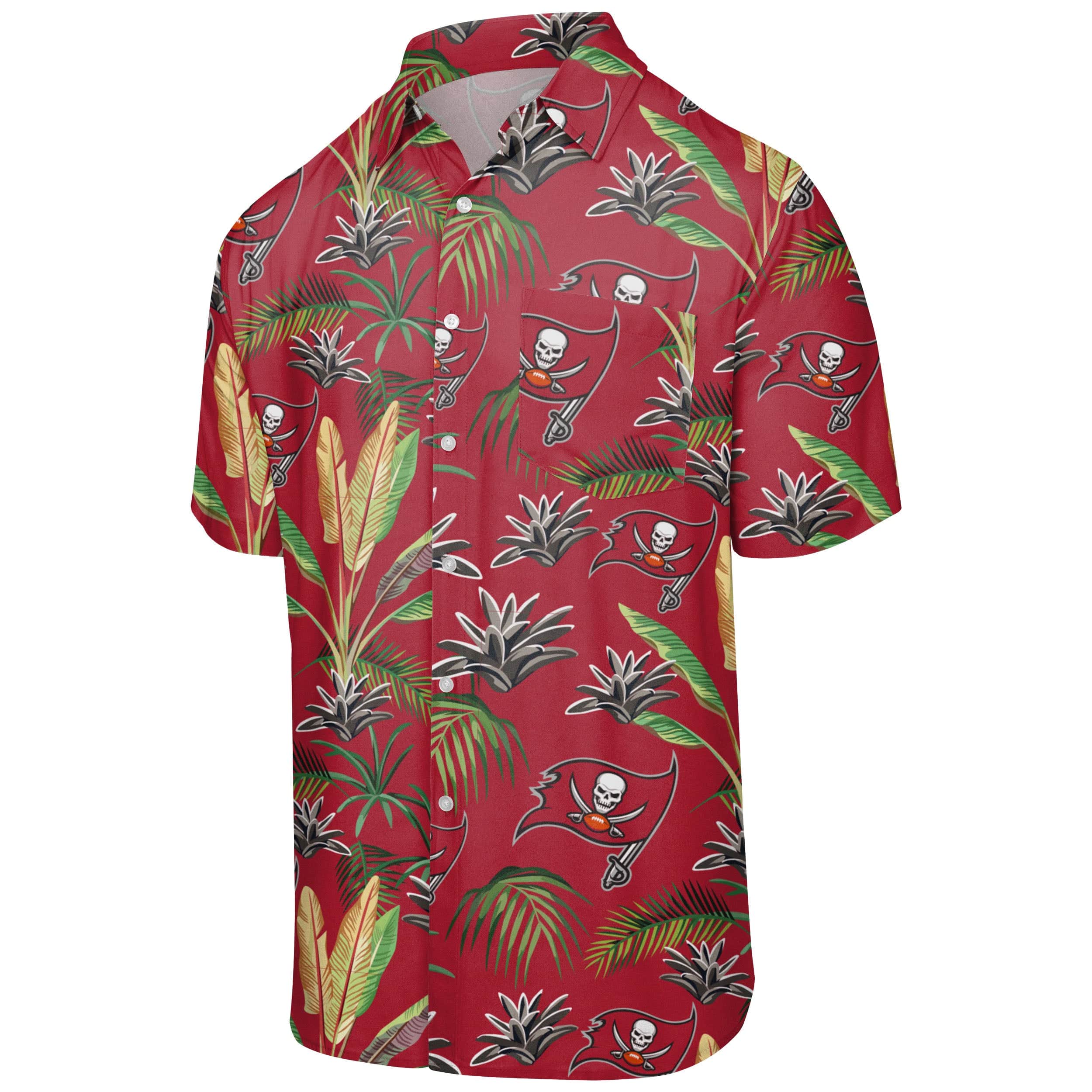 Tampa Bay Buccaneers NFL Mens Victory Vacay Button Up Shirt - Image 5