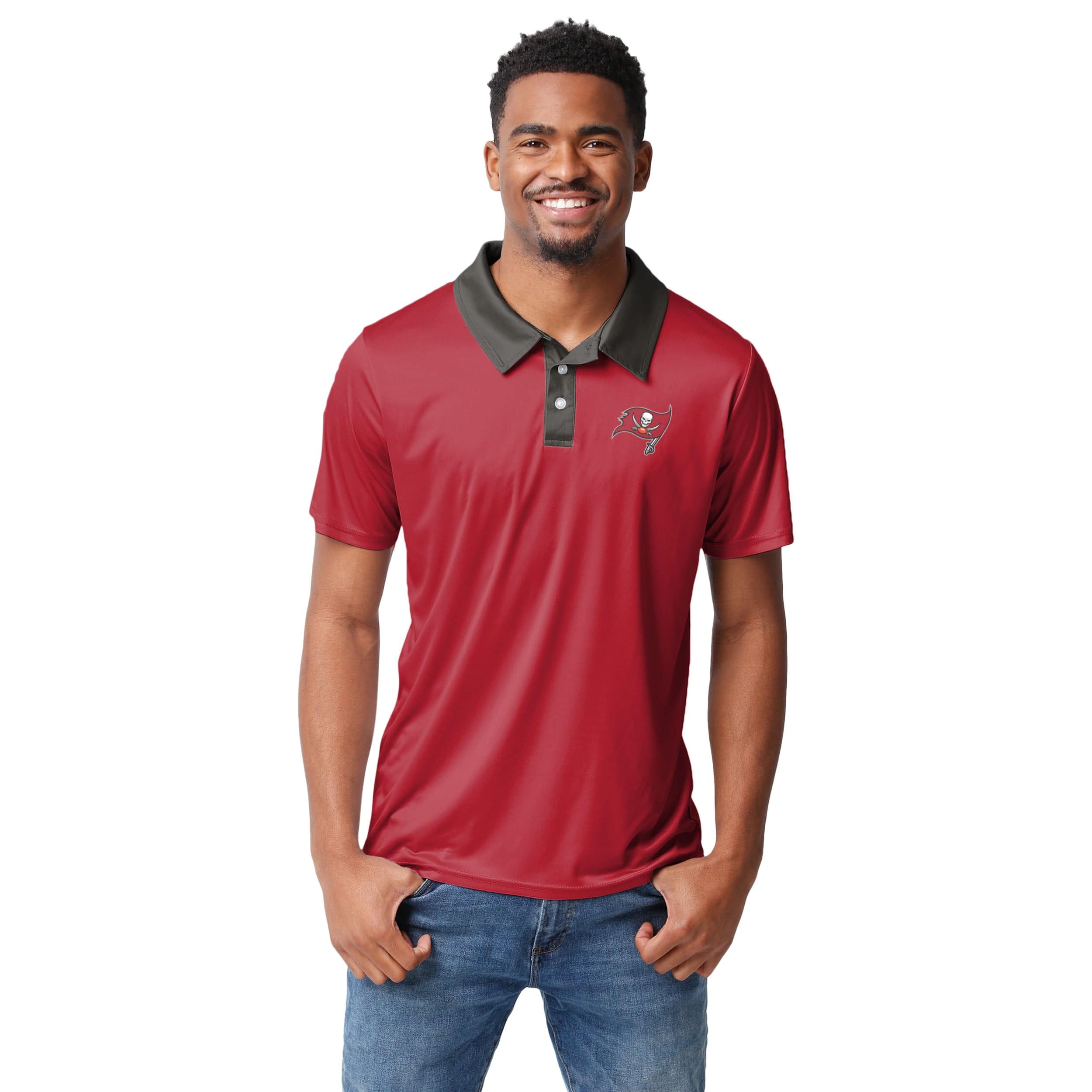 Tampa Bay Buccaneers NFL Mens Workday Warrior Polyester Polo - Image 2