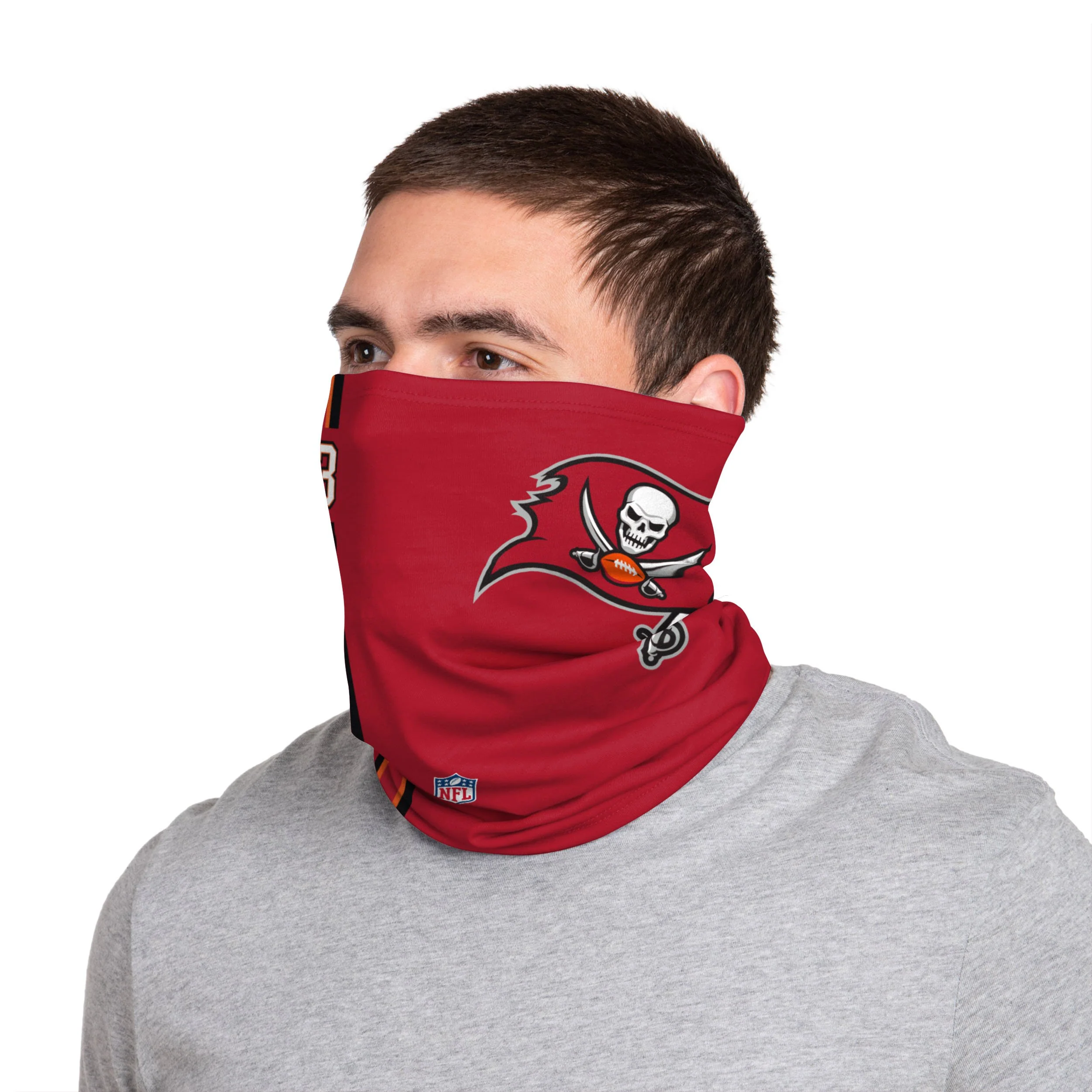 Tampa Bay Buccaneers NFL Mike Evans On-Field Sideline Logo Gaiter Scarf - Image 2