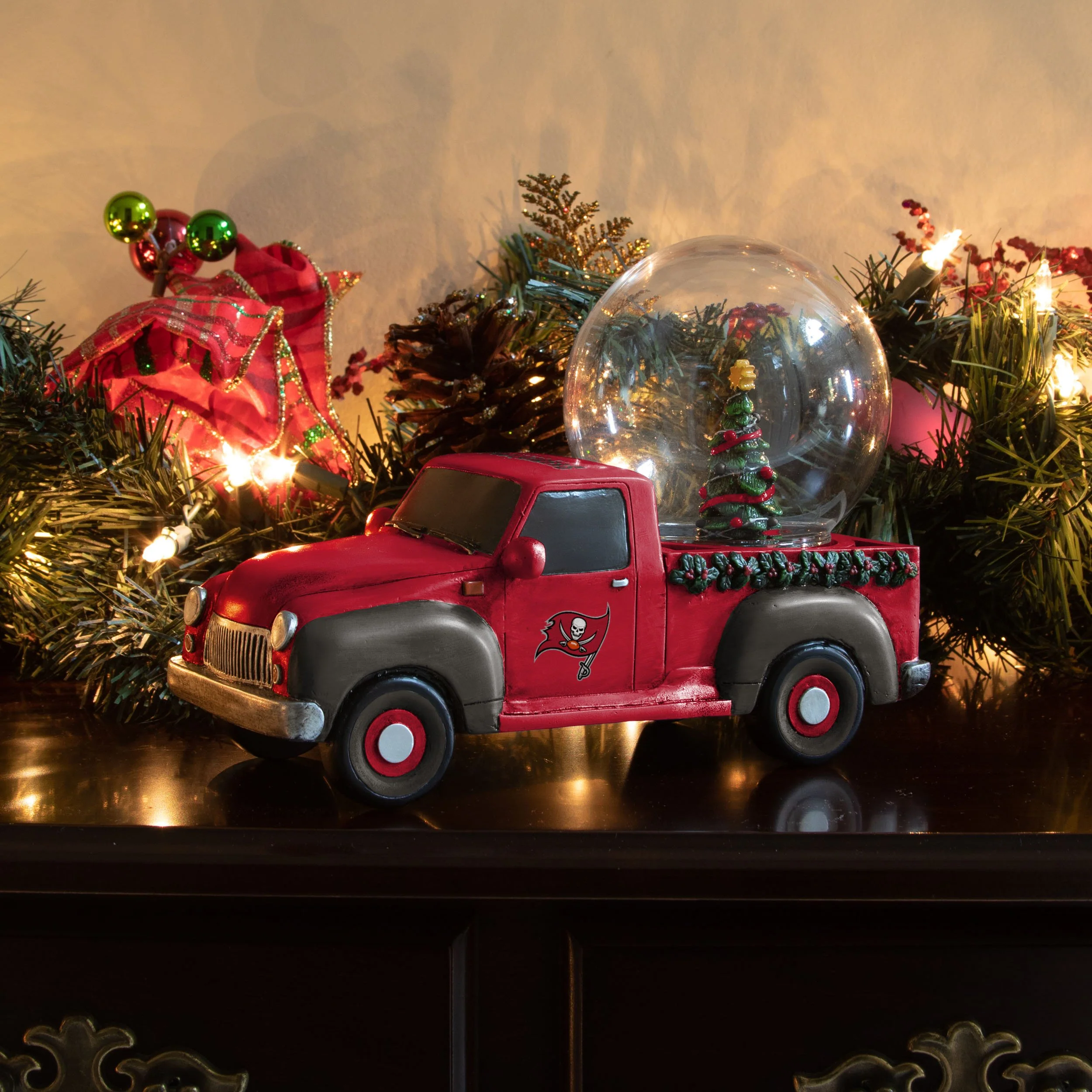 Tampa Bay Buccaneers NFL Pickup Truck Snow Globe - Image 4