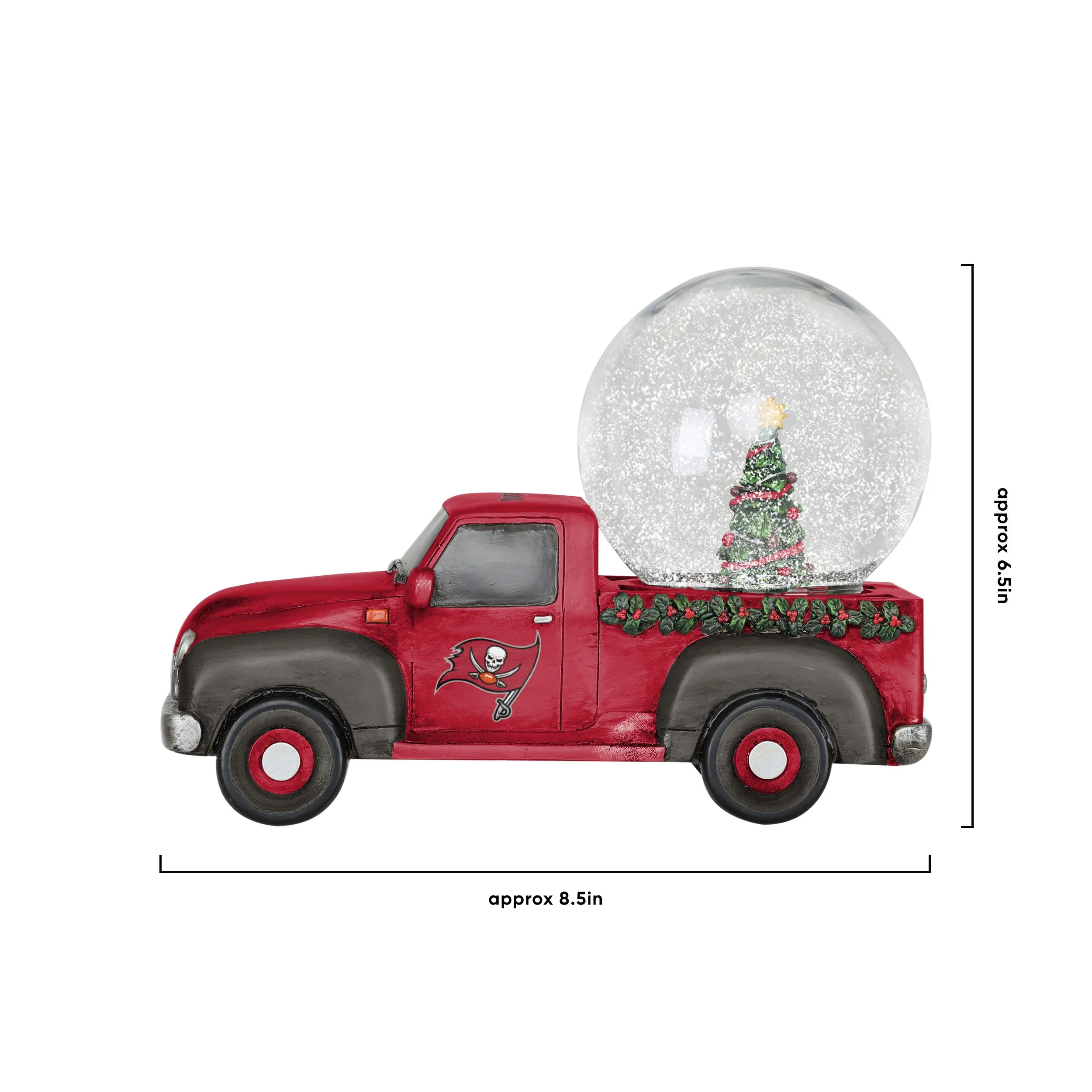Tampa Bay Buccaneers NFL Pickup Truck Snow Globe - Image 5