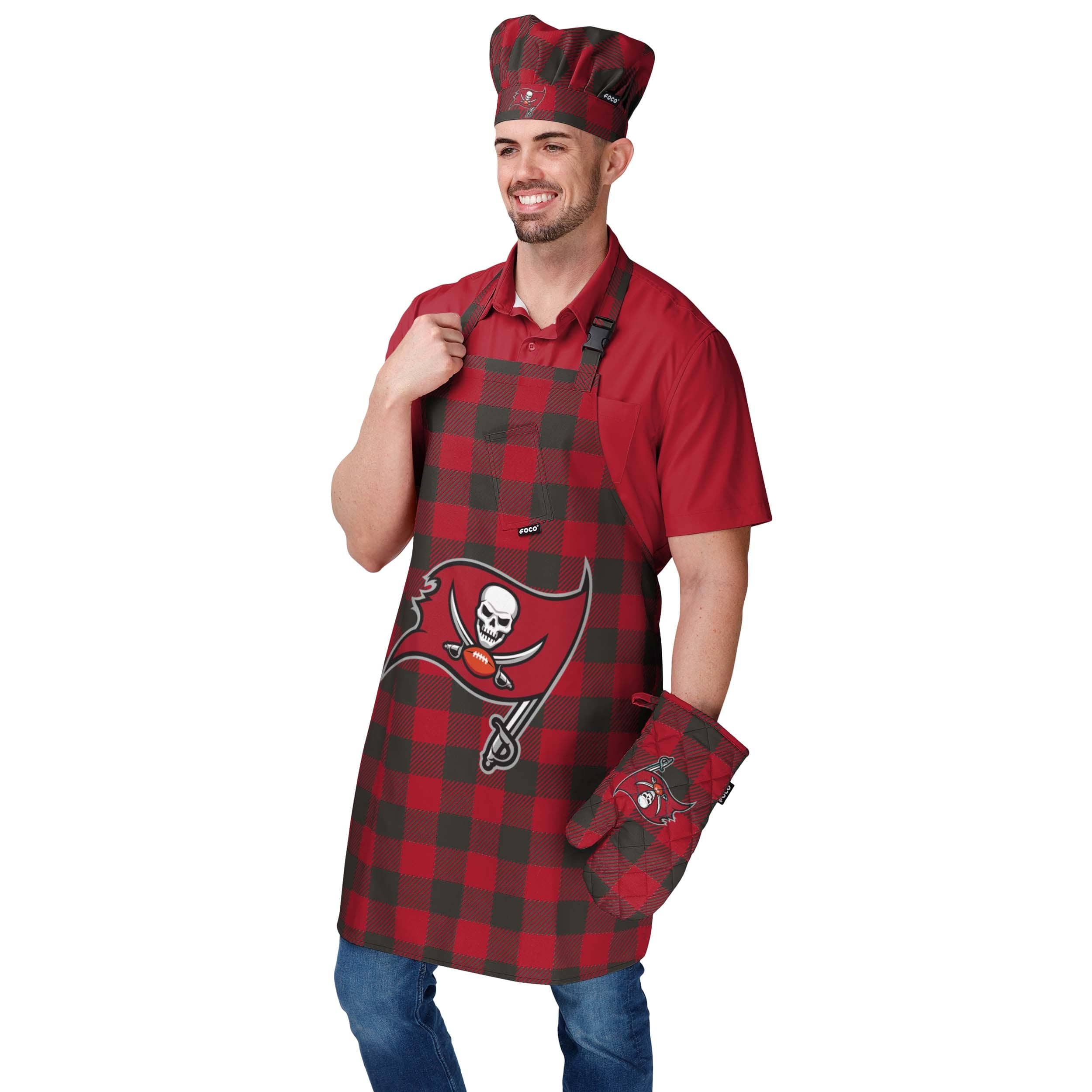 Tampa Bay Buccaneers NFL Plaid Apron - Image 2