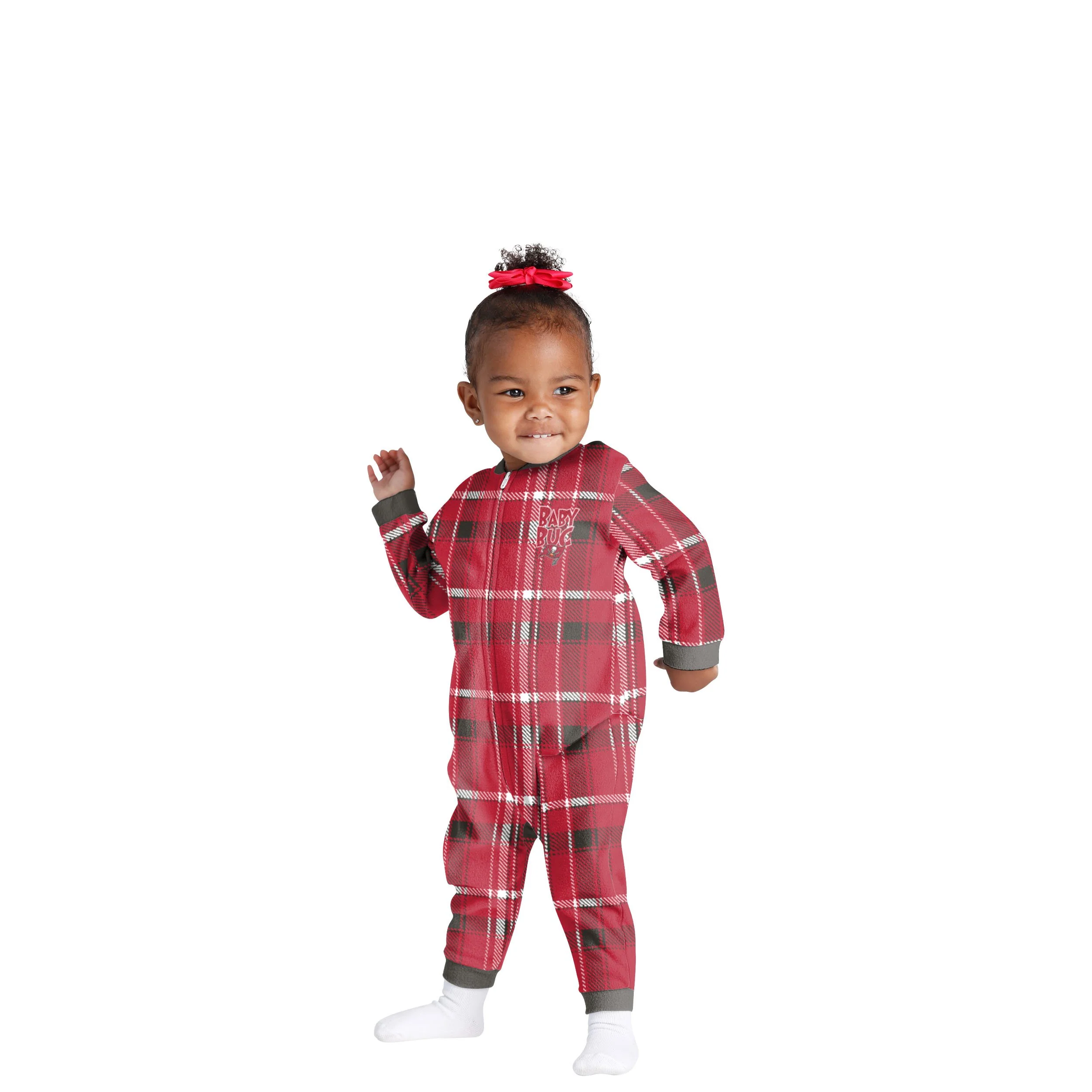 Tampa Bay Buccaneers NFL Plaid Family Holiday Pajamas - Image 2