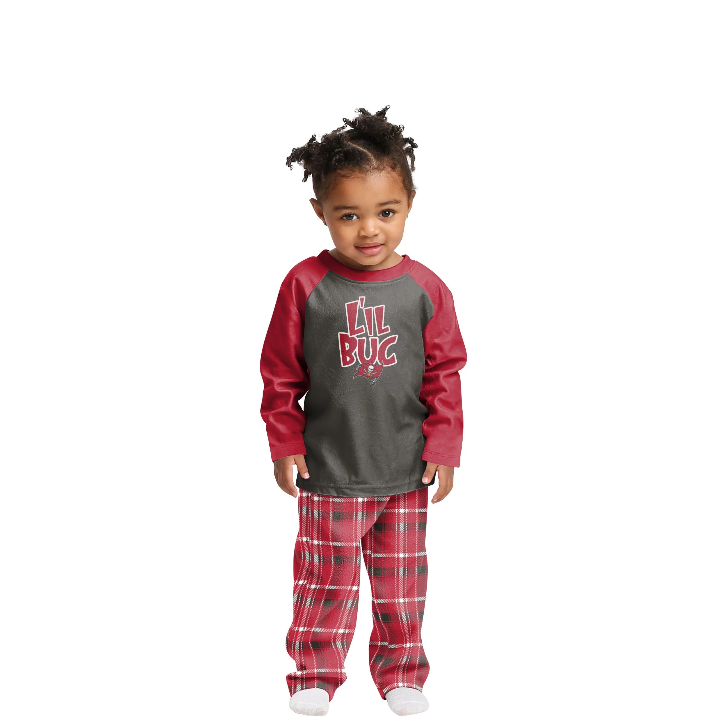 Tampa Bay Buccaneers NFL Plaid Family Holiday Pajamas - Image 3