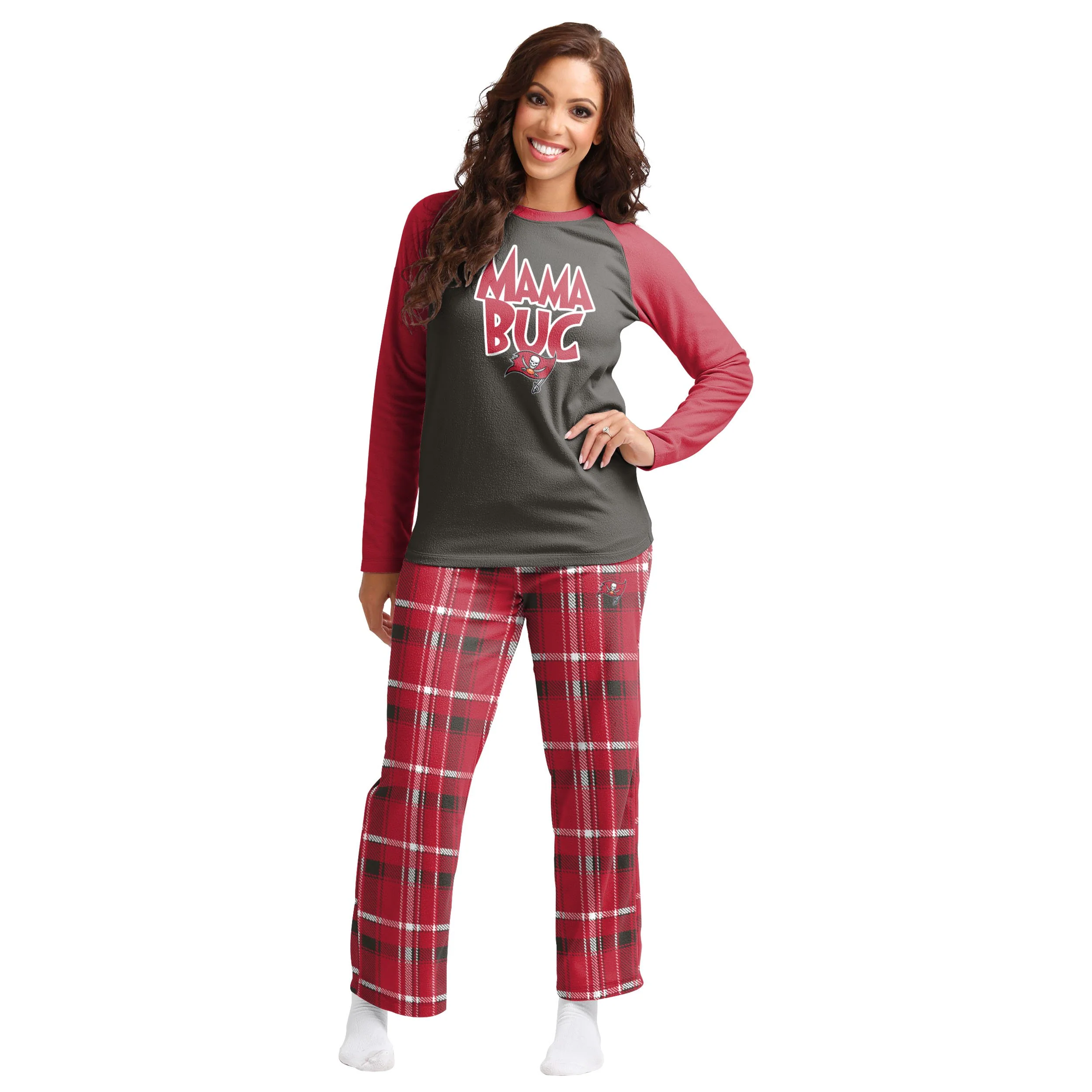 Tampa Bay Buccaneers NFL Plaid Family Holiday Pajamas - Image 5
