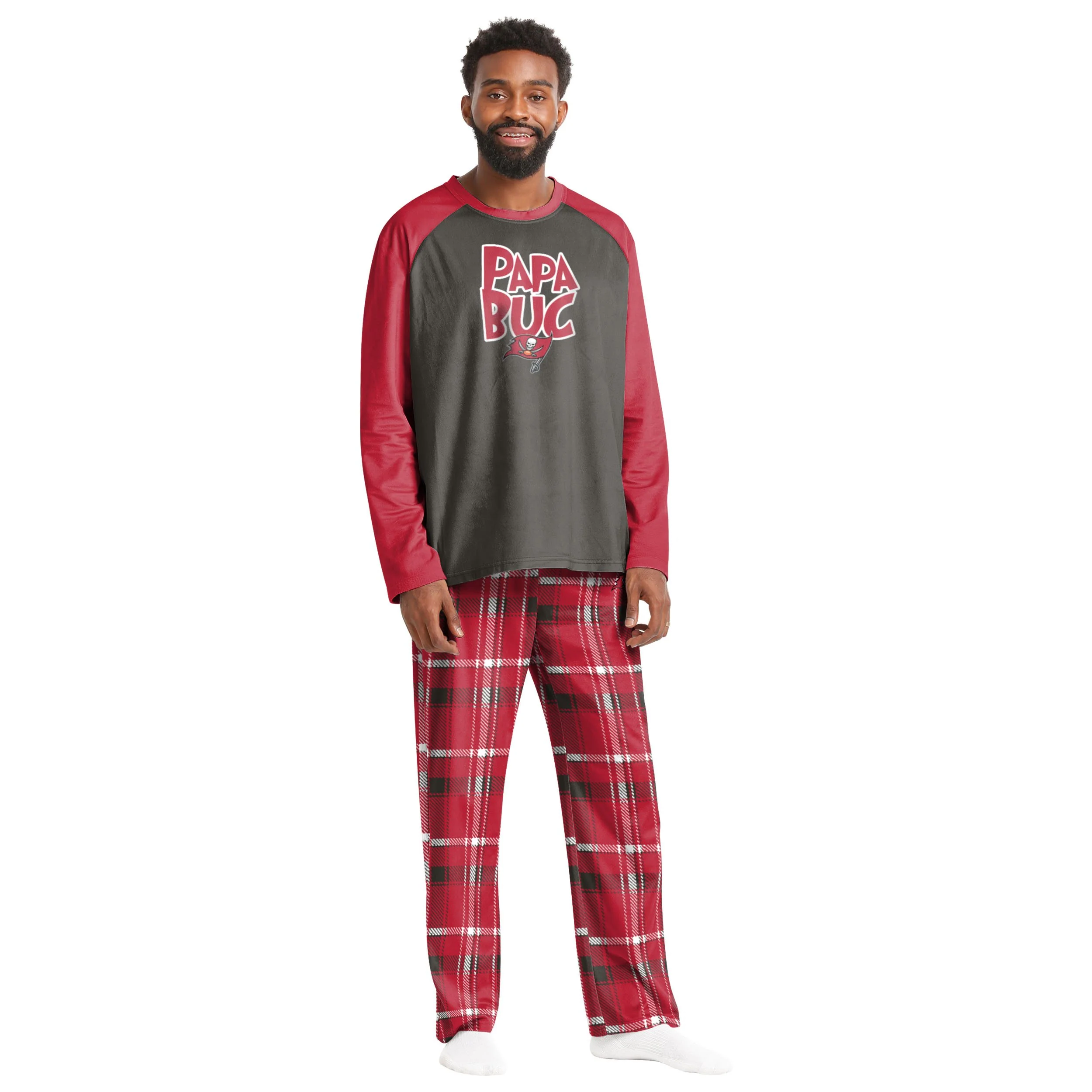 Tampa Bay Buccaneers NFL Plaid Family Holiday Pajamas - Image 6