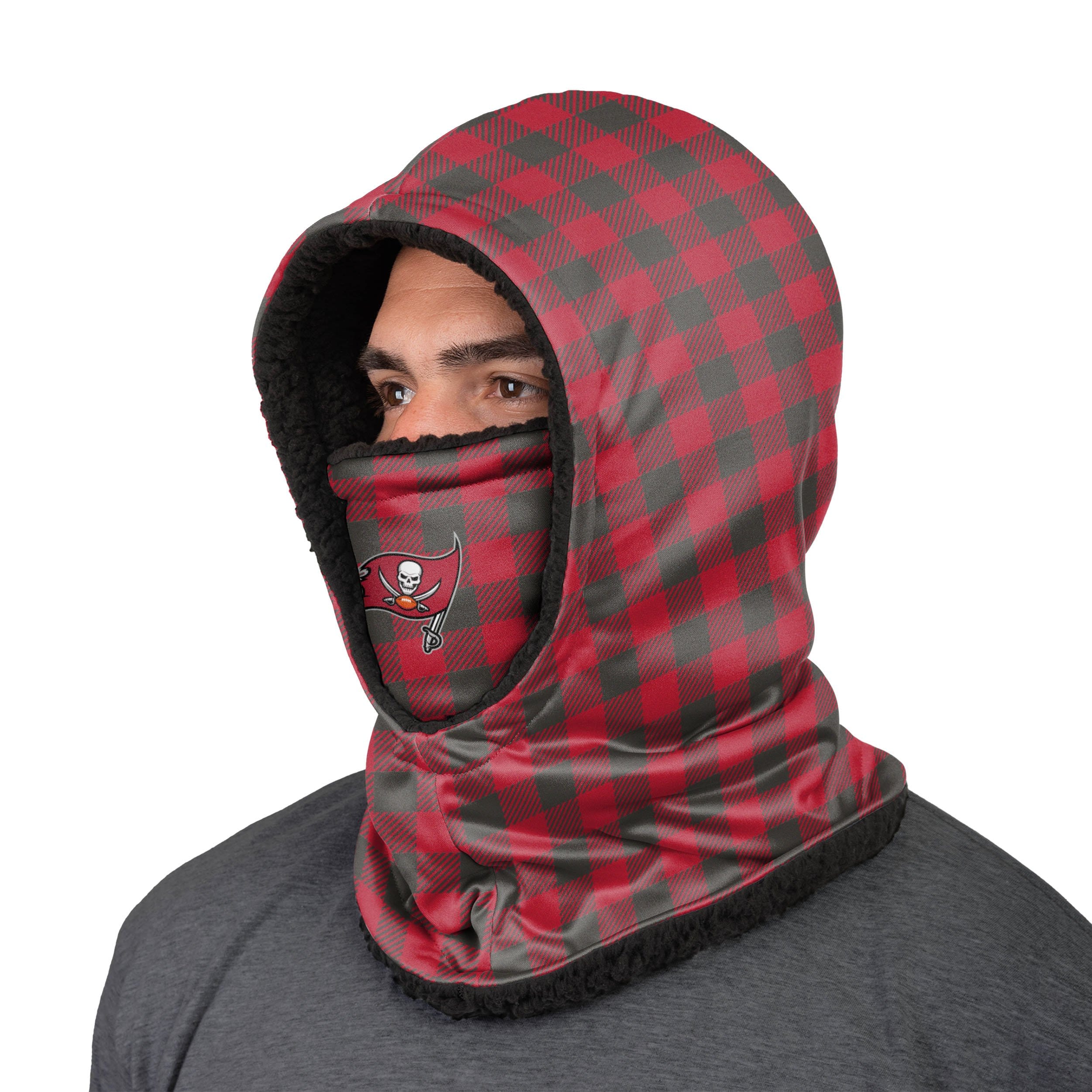 Tampa Bay Buccaneers NFL Plaid Hooded Gaiter - Image 2