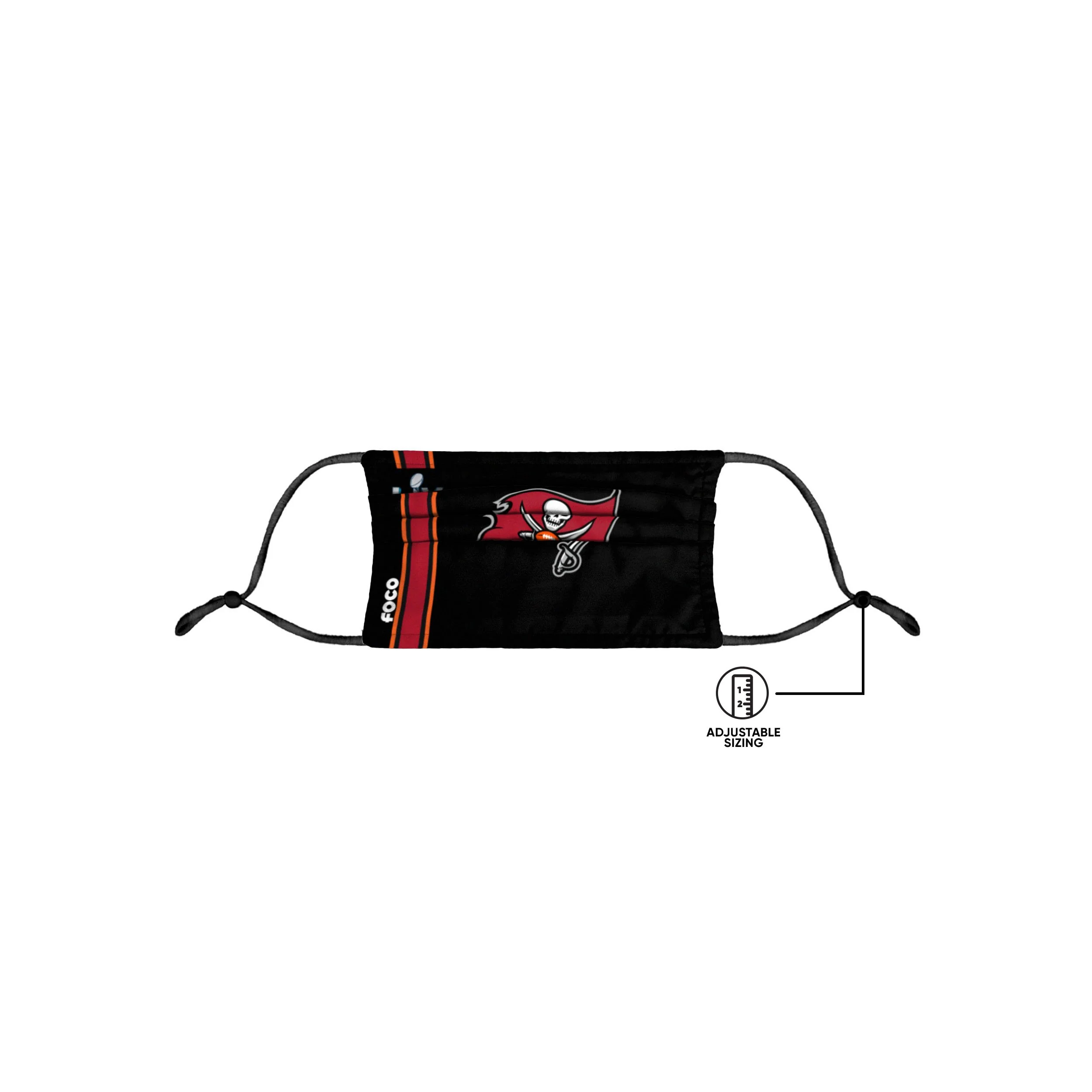 Tampa Bay Buccaneers NFL Super Bowl LV Adjustable 3 Pack Face Cover - Image 5