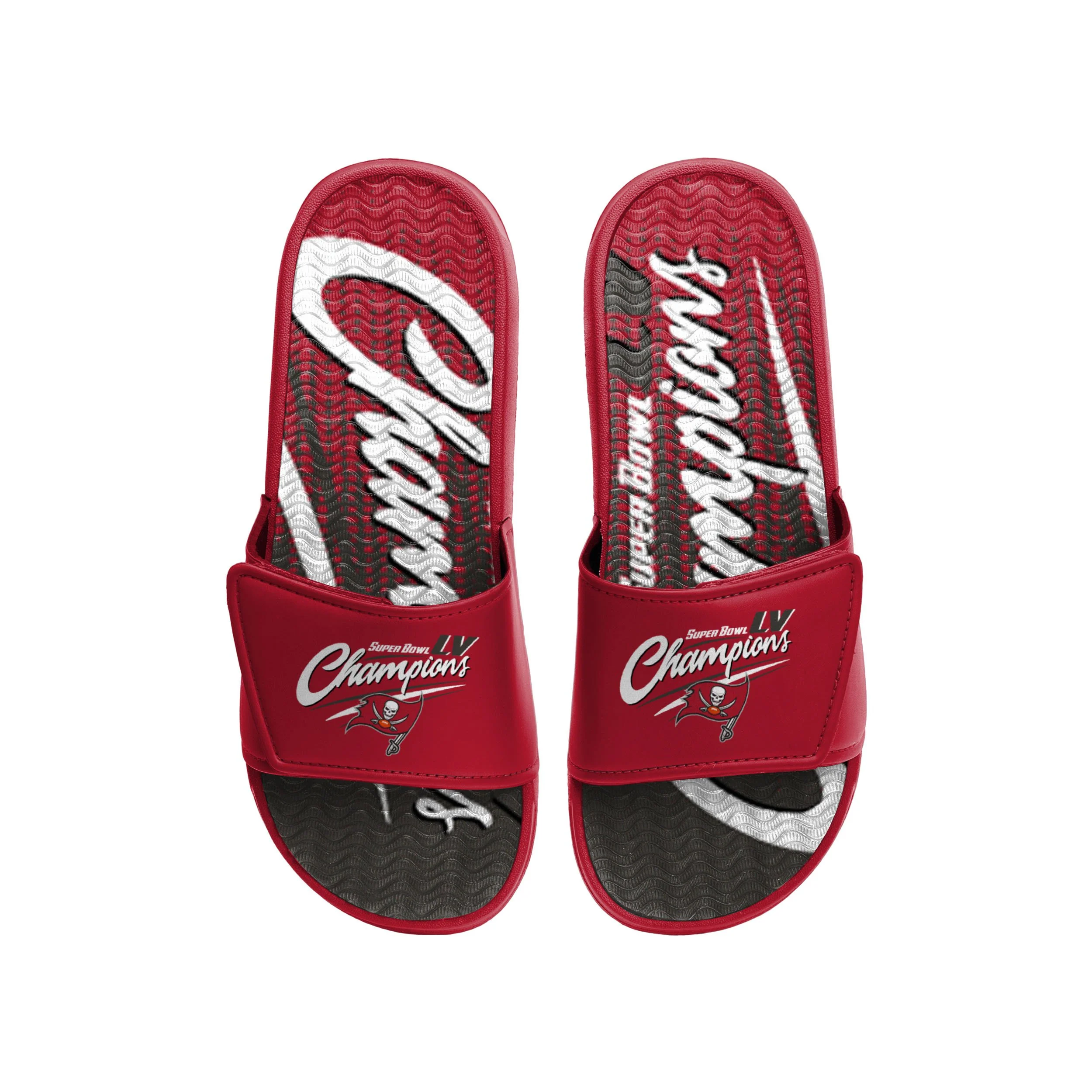 Tampa Bay Buccaneers NFL Super Bowl LV Champions Mens Gel Sport Slide