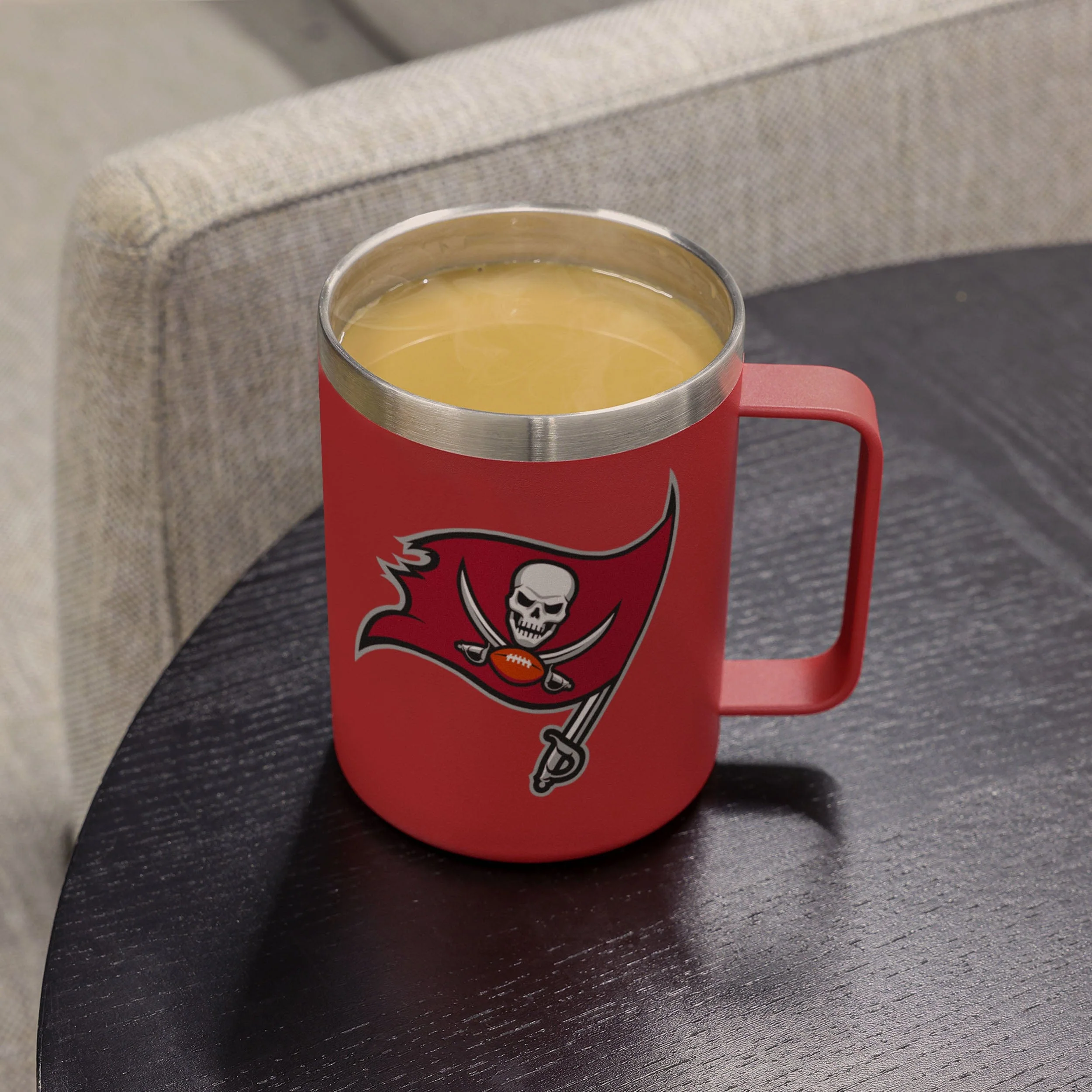 Tampa Bay Buccaneers NFL Team Color Insulated Stainless Steel Mug - Image 4