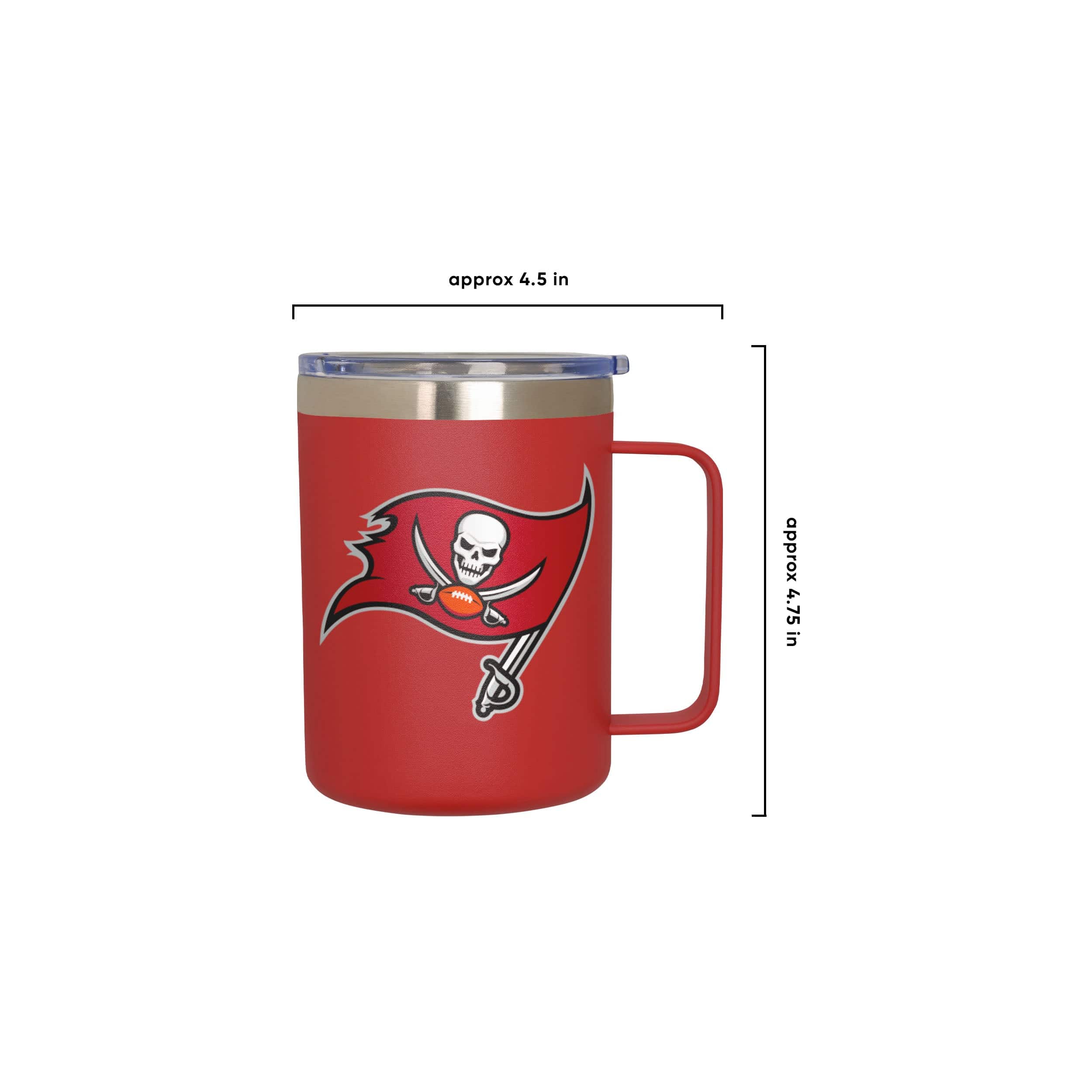 Tampa Bay Buccaneers NFL Team Color Insulated Stainless Steel Mug - Image 5