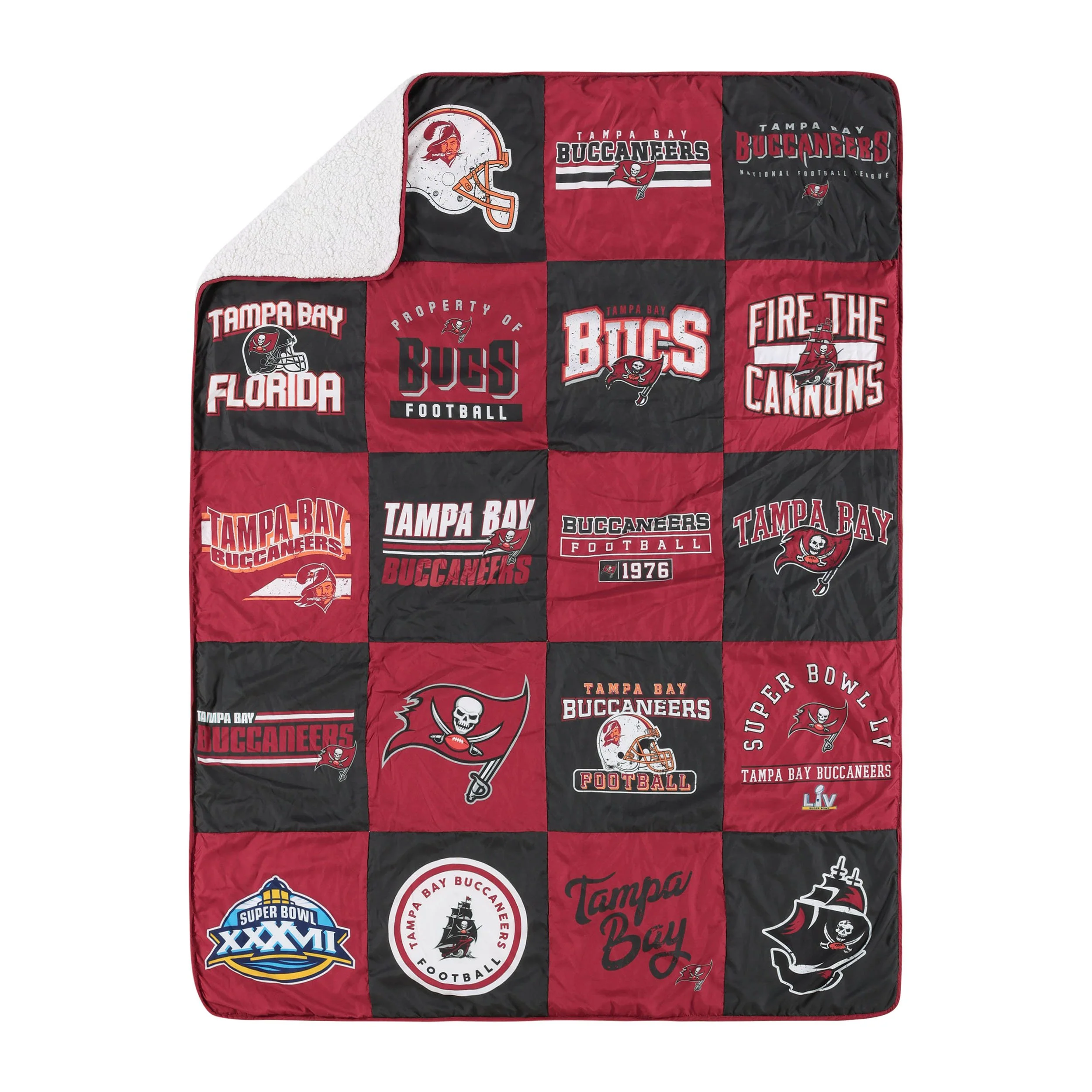 Tampa Bay Buccaneers NFL Team Pride Patches Quilt