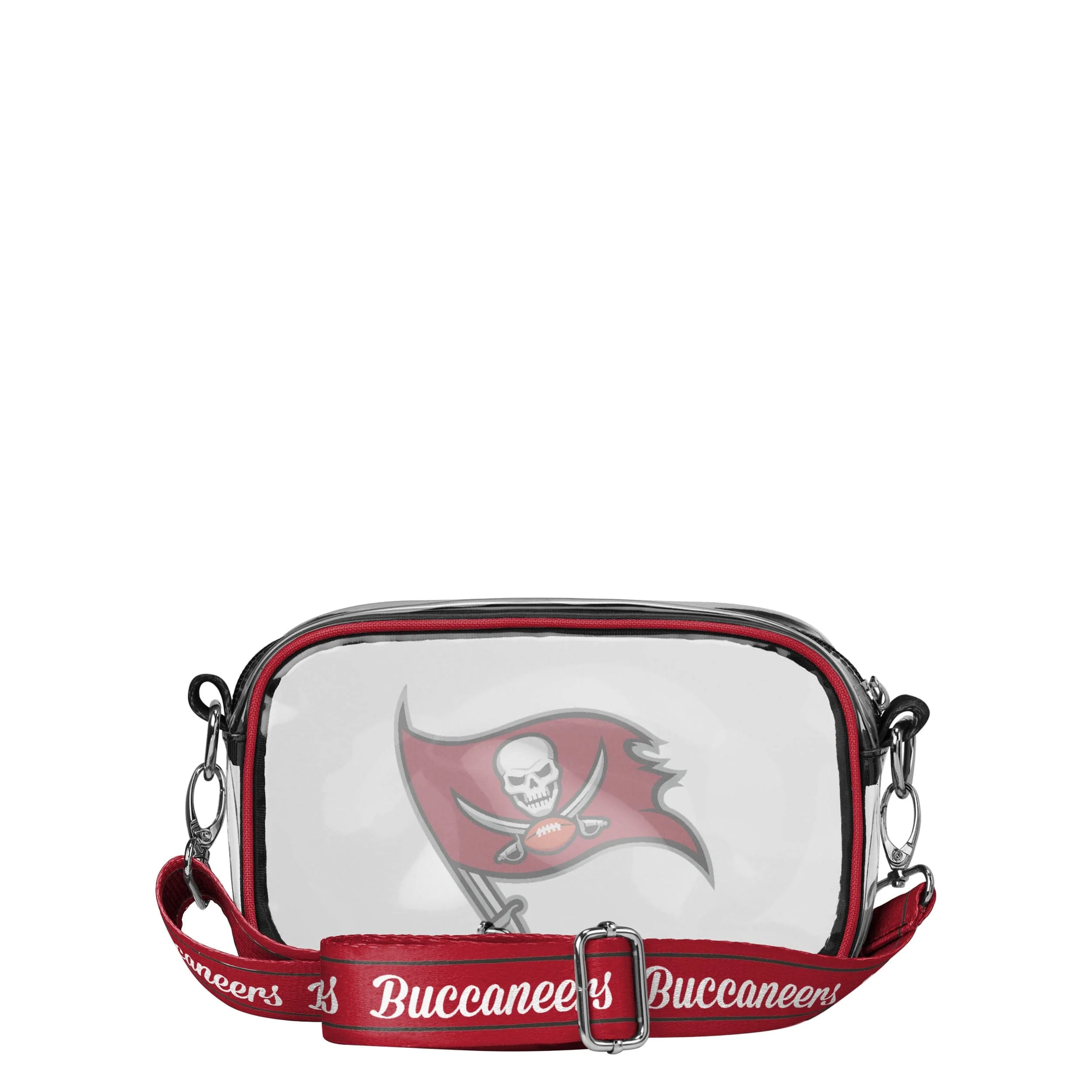 Tampa Bay Buccaneers NFL Team Stripe Clear Crossbody Bag - Image 5