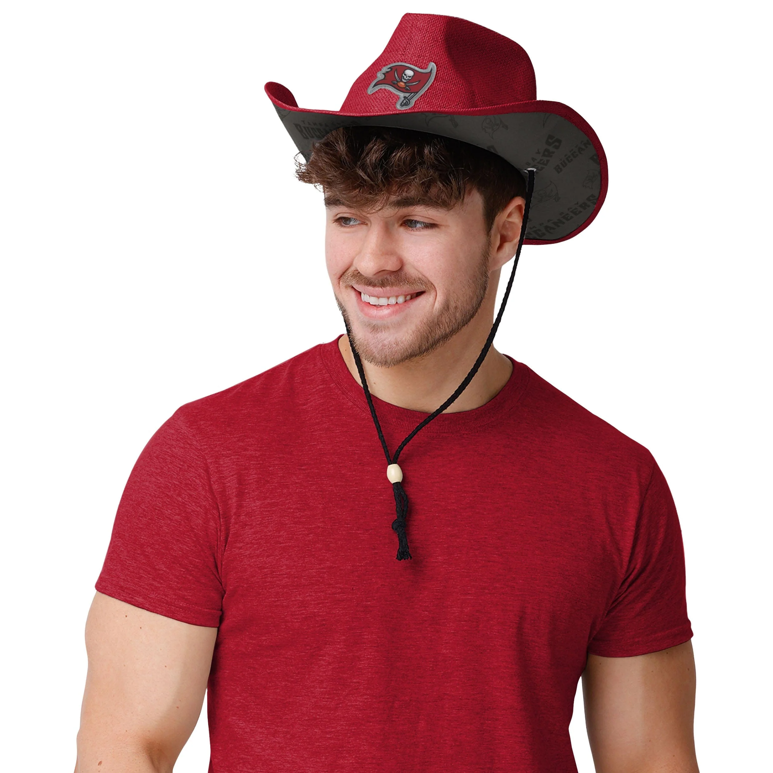 Tampa Bay Buccaneers NFL Team Stripe Cowboy Hat - Image 5