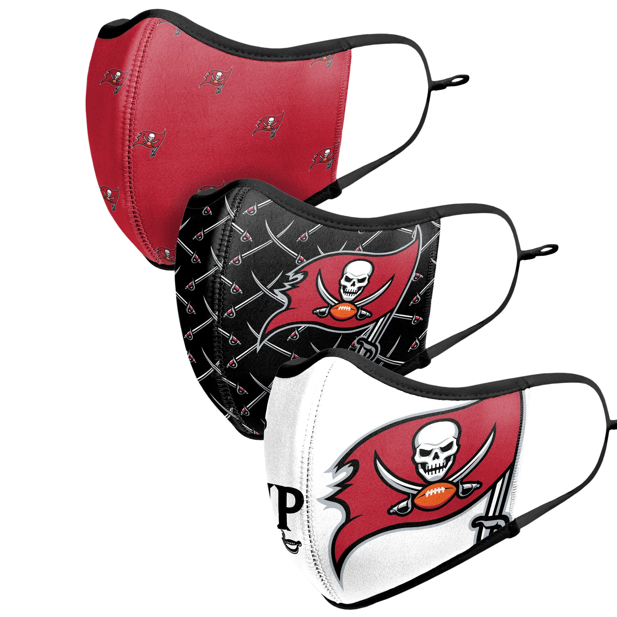 Tampa Bay Buccaneers NFL Thematic Sport 3 Pack Face Cover - Image 4