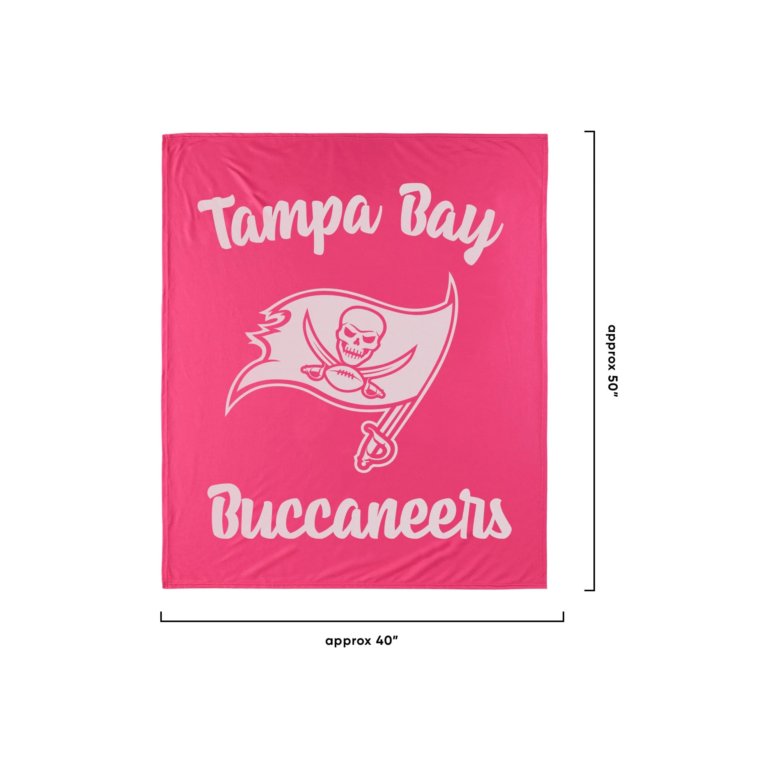 Tampa Bay Buccaneers NFL Throw Blanket With Plush Unicorn - Image 2