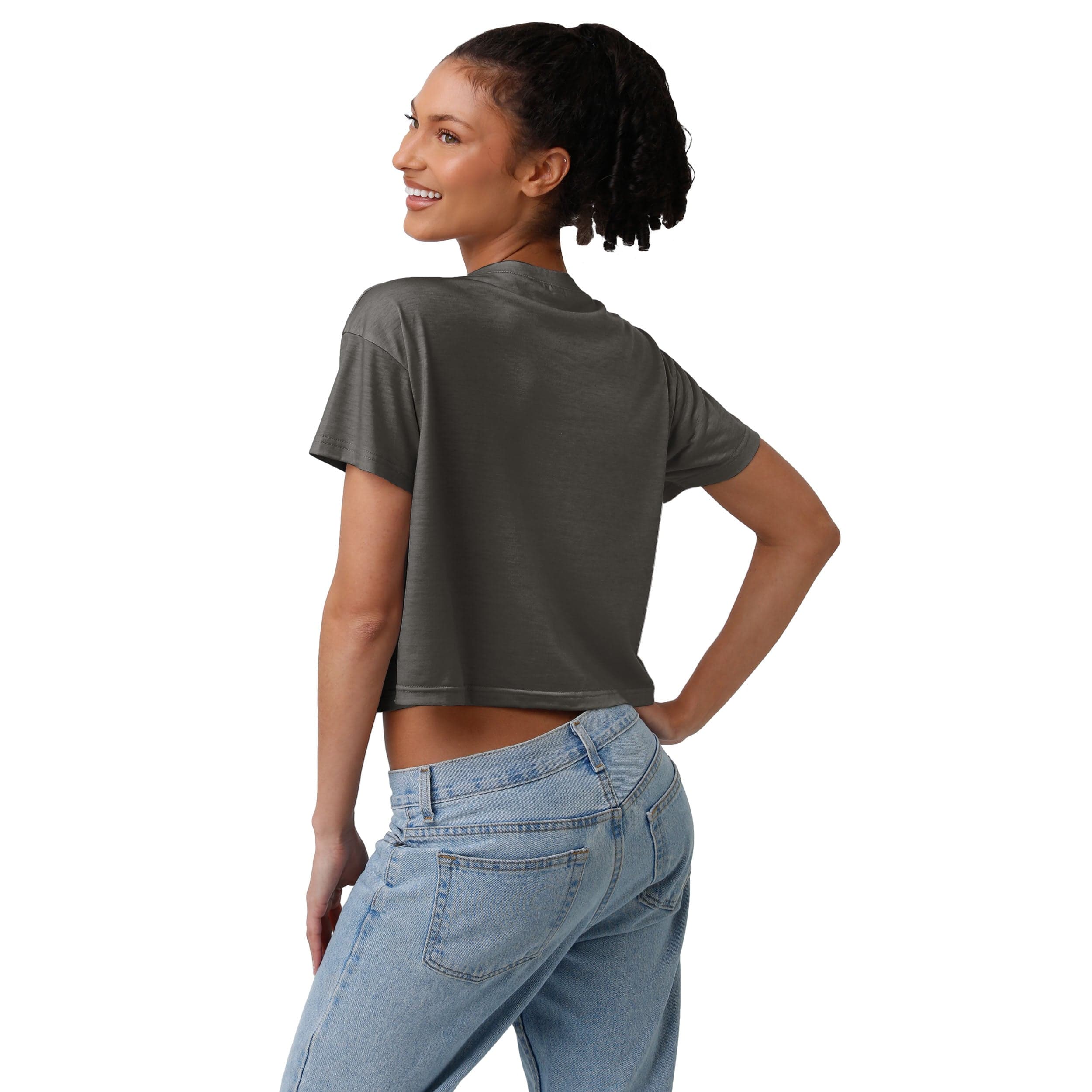 Tampa Bay Buccaneers NFL Womens Alternate Team Color Crop Top - Image 2