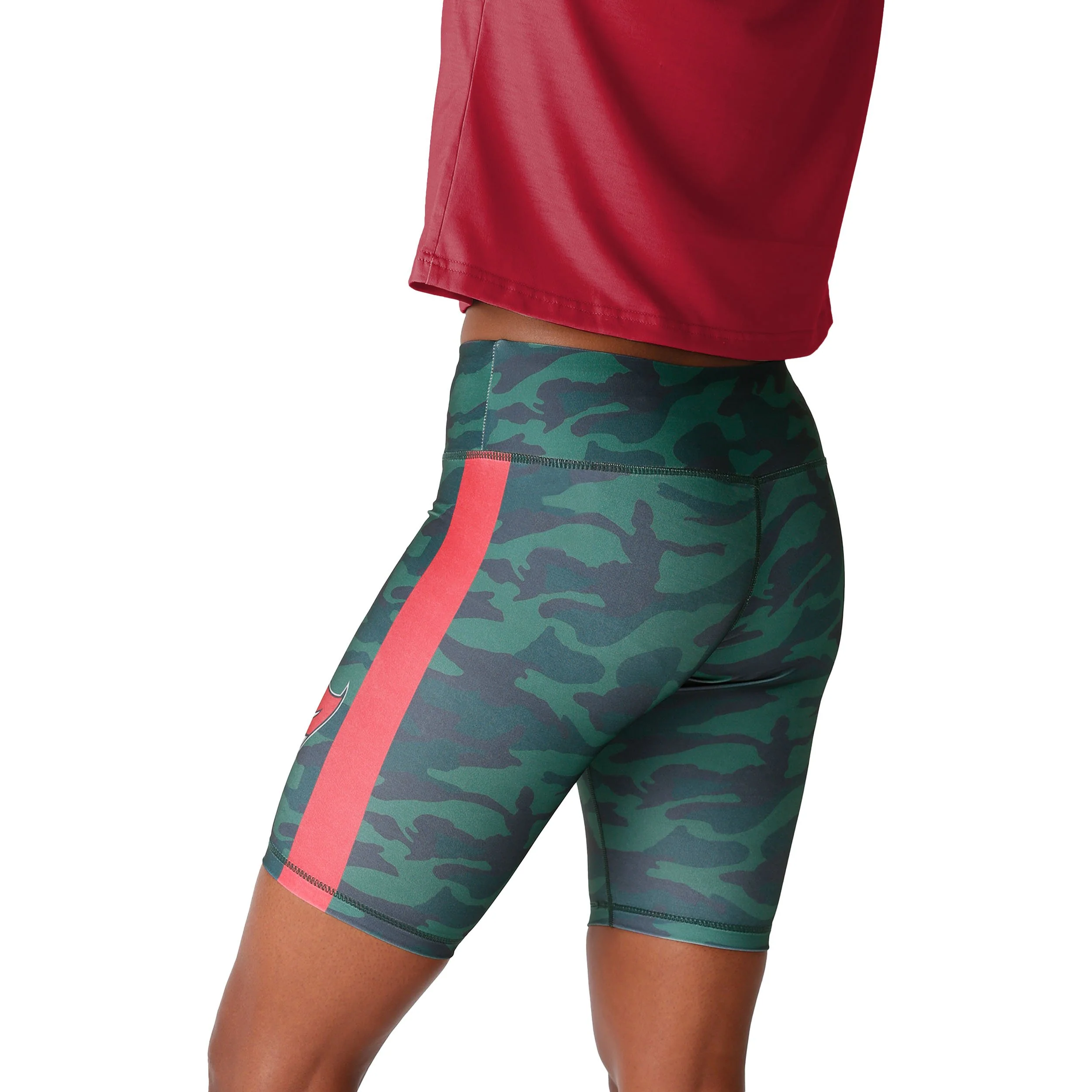 Tampa Bay Buccaneers NFL Womens Camo Bike Shorts - Image 2