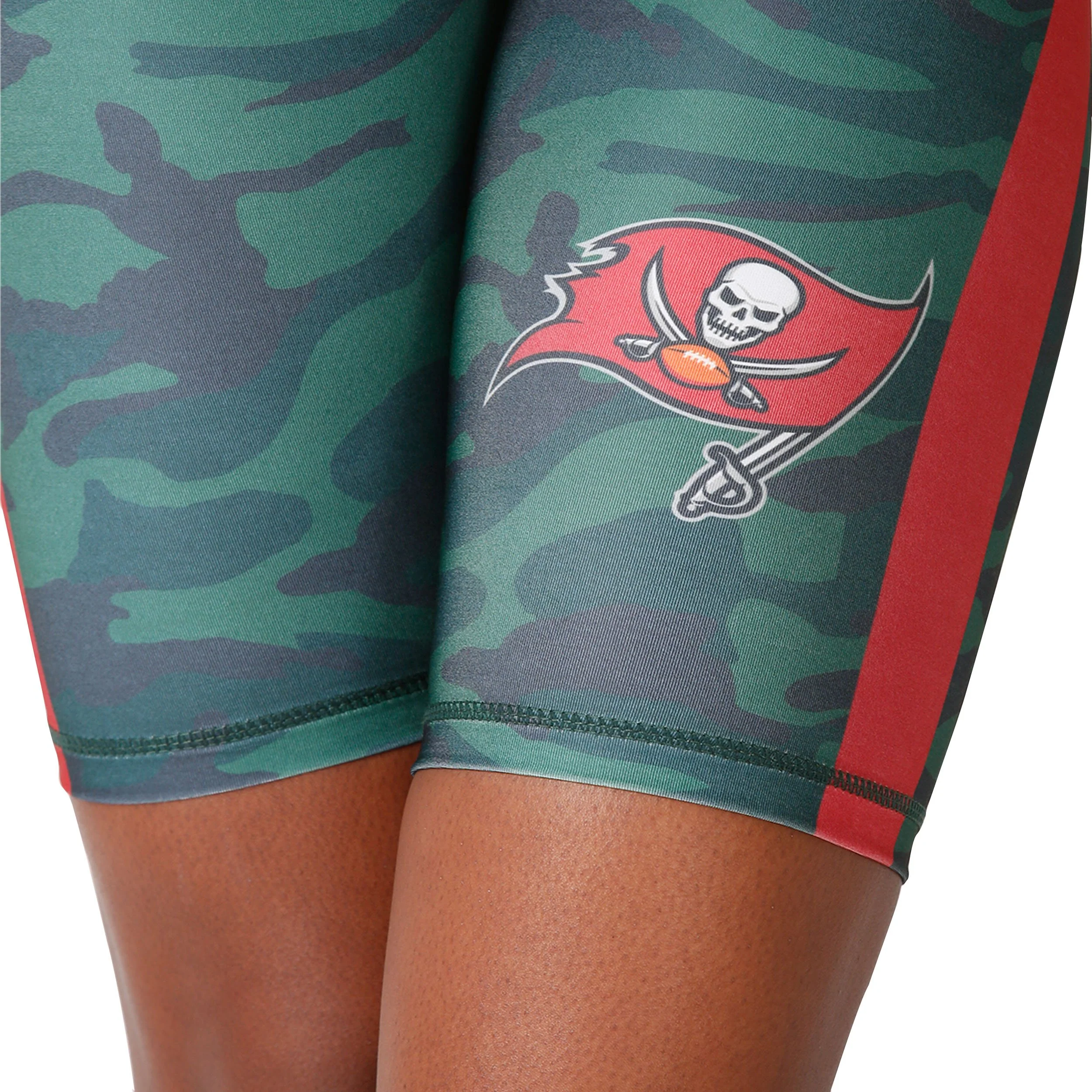 Tampa Bay Buccaneers NFL Womens Camo Bike Shorts - Image 3