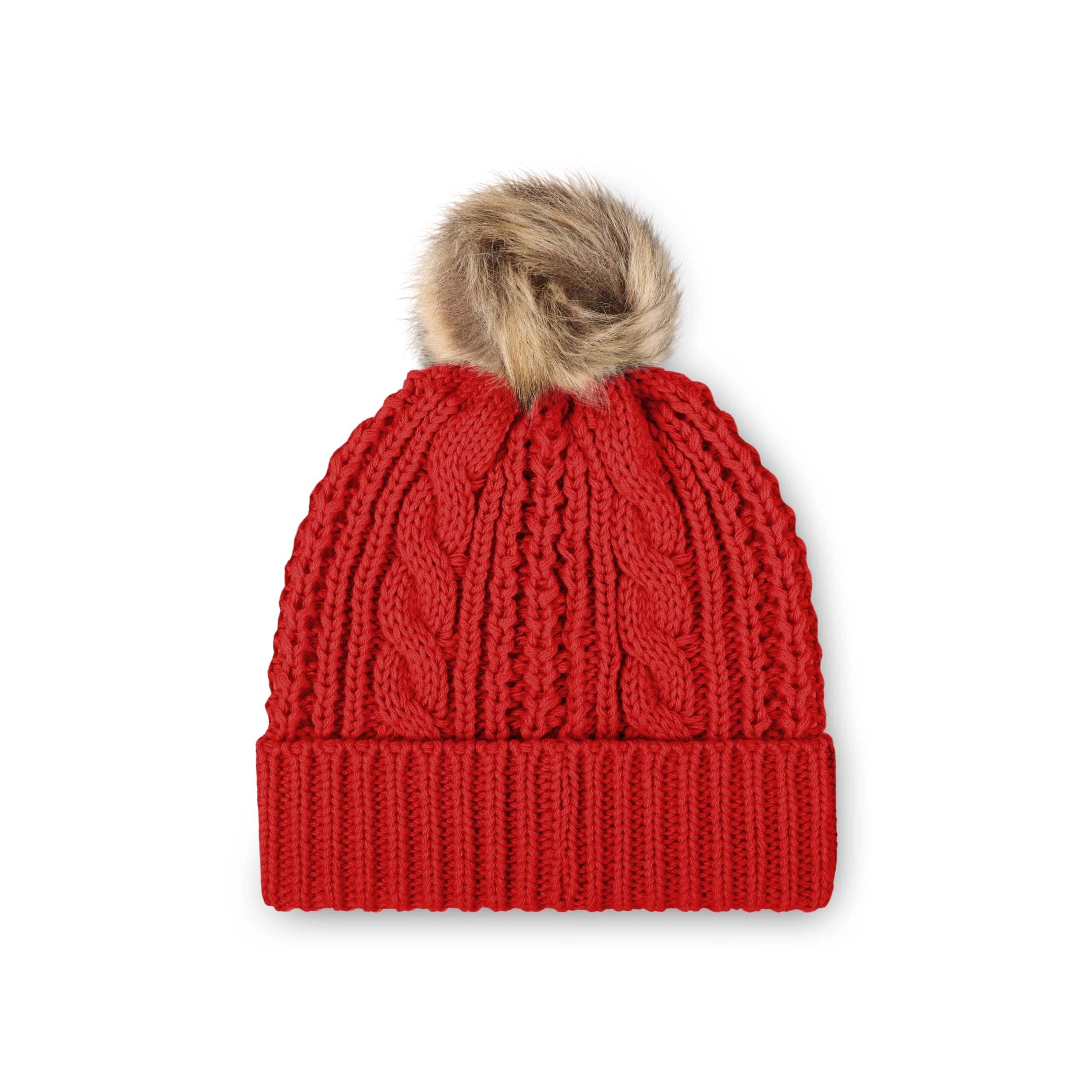 Tampa Bay Buccaneers NFL Womens Faux Fur Pom Beanie - Image 2
