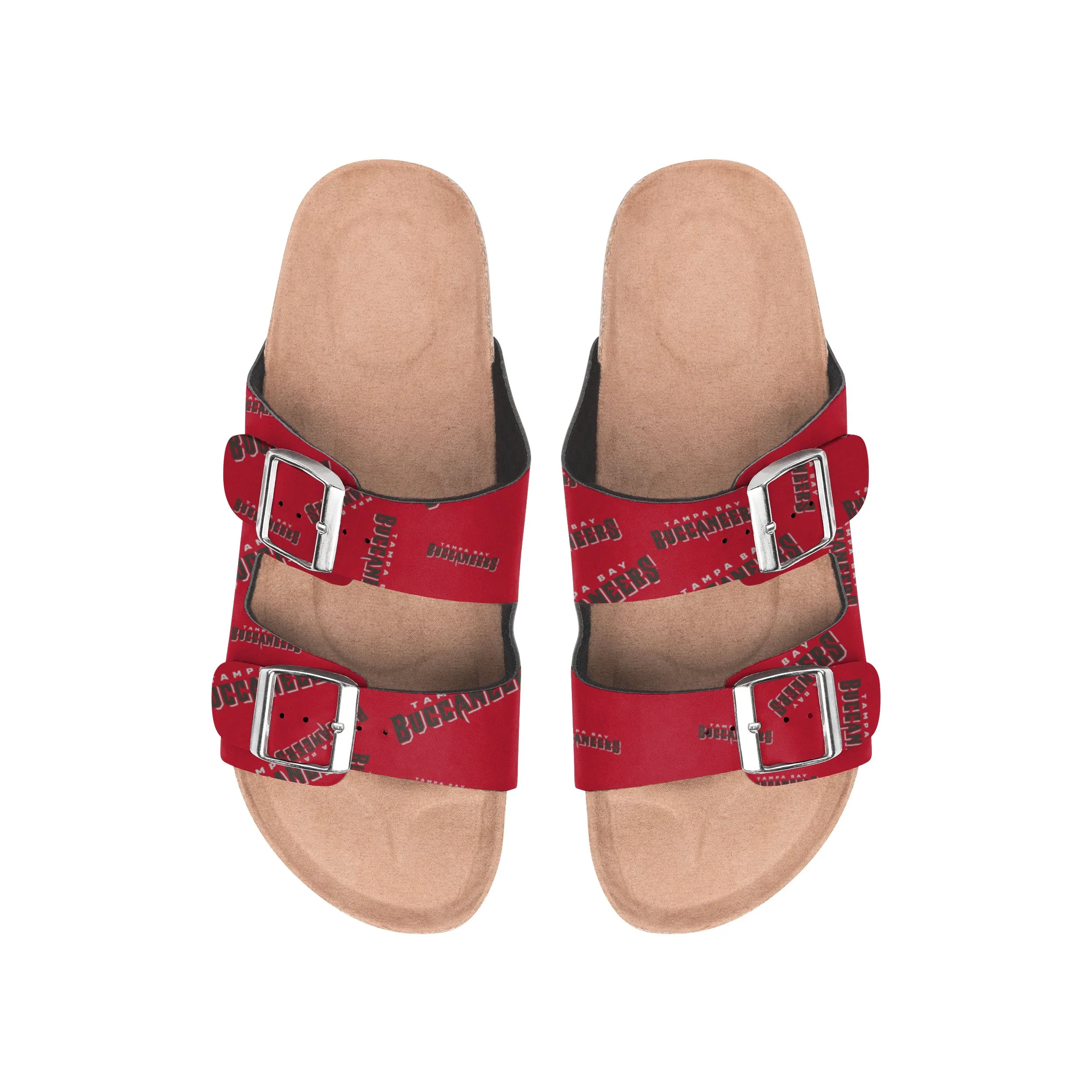 Tampa Bay Buccaneers NFL Womens Mini Print Double Buckle Sandal - Image 2