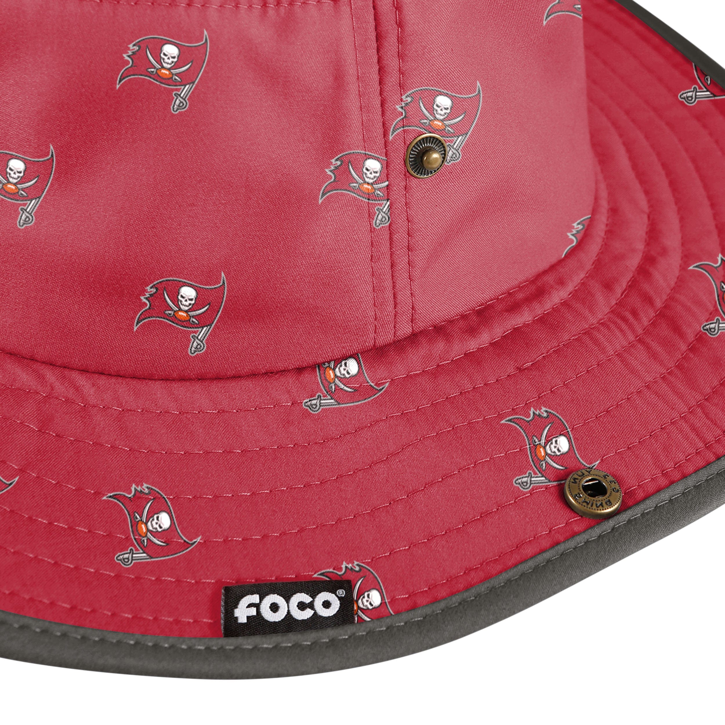 Tampa Bay Buccaneers NFL Womens Mini Print Hybrid Boonie Hat - Image 3