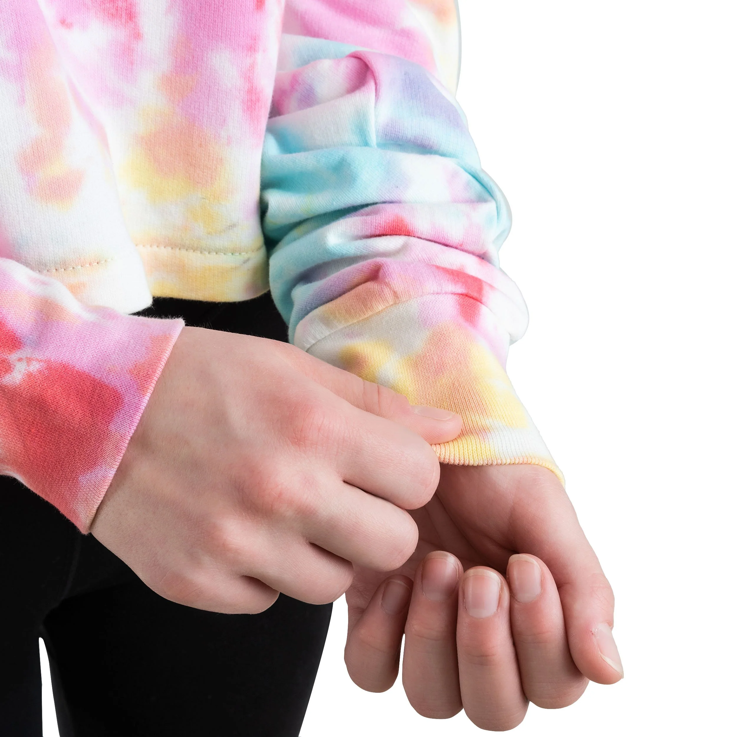 Tampa Bay Buccaneers NFL Womens Pastel Tie-Dye Blast Cropped Sweater - Image 4